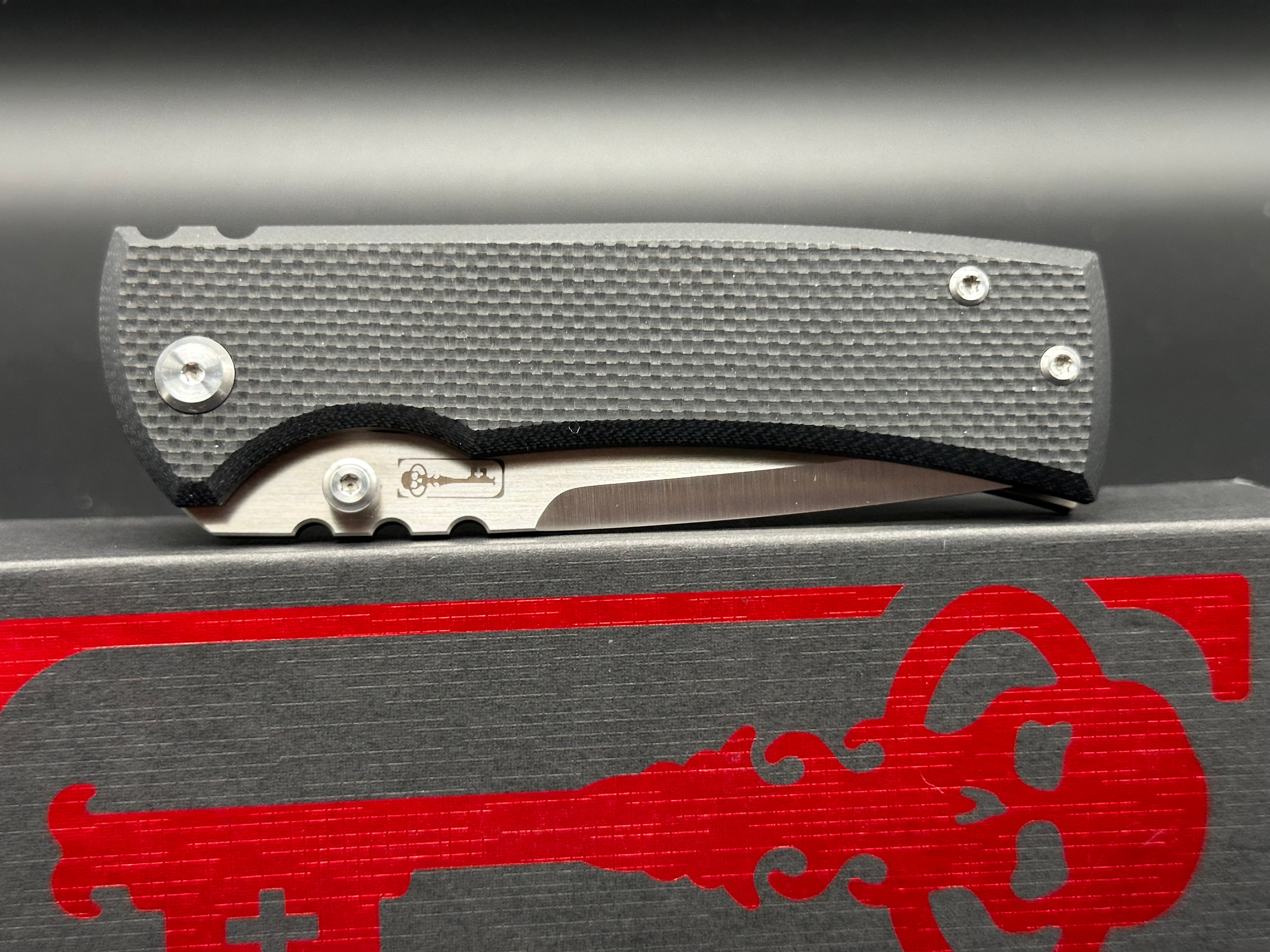 Chaves Redencion 229 Tanto Frame Lock Knife Ti/Black G10 (3.63" Satin)