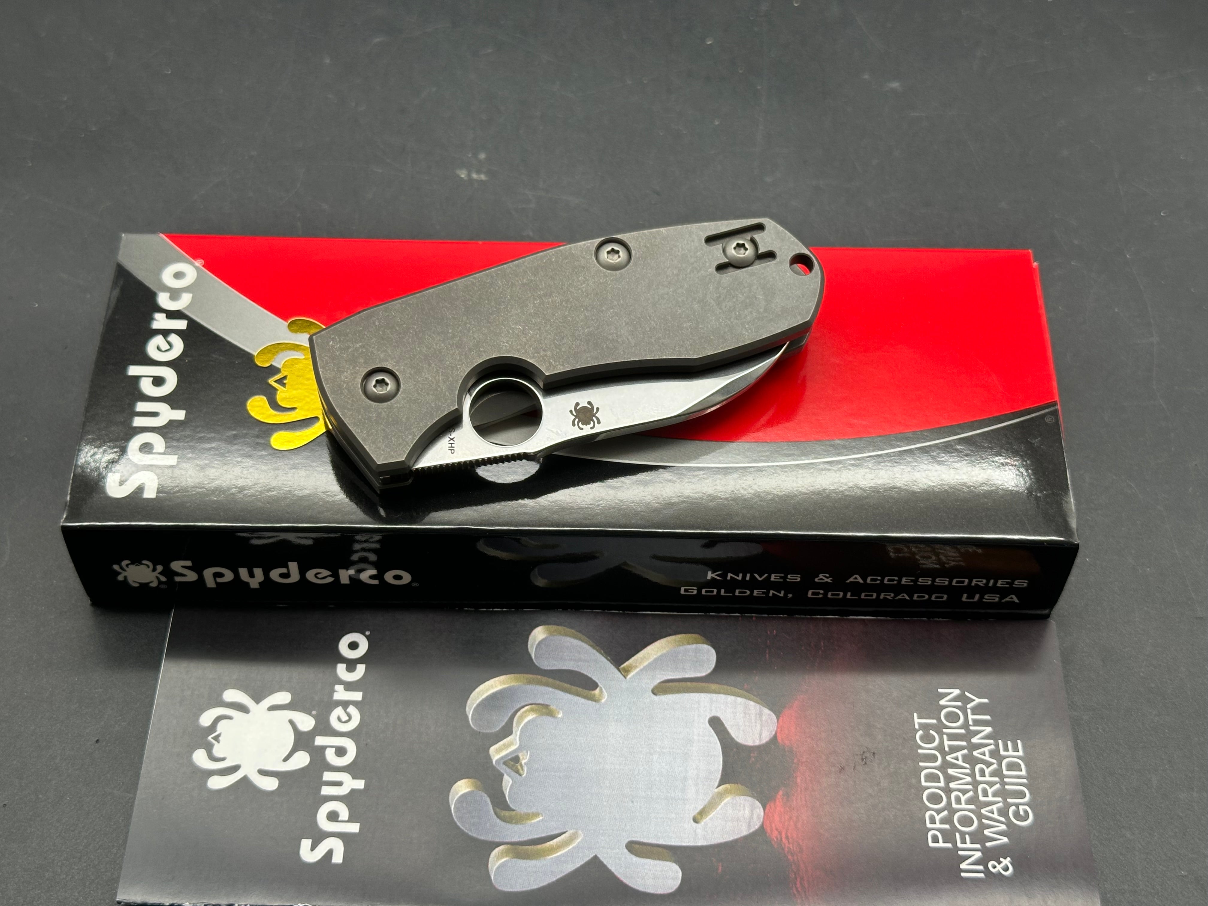 Spyderco Techno 2 titanium CTS-XHP