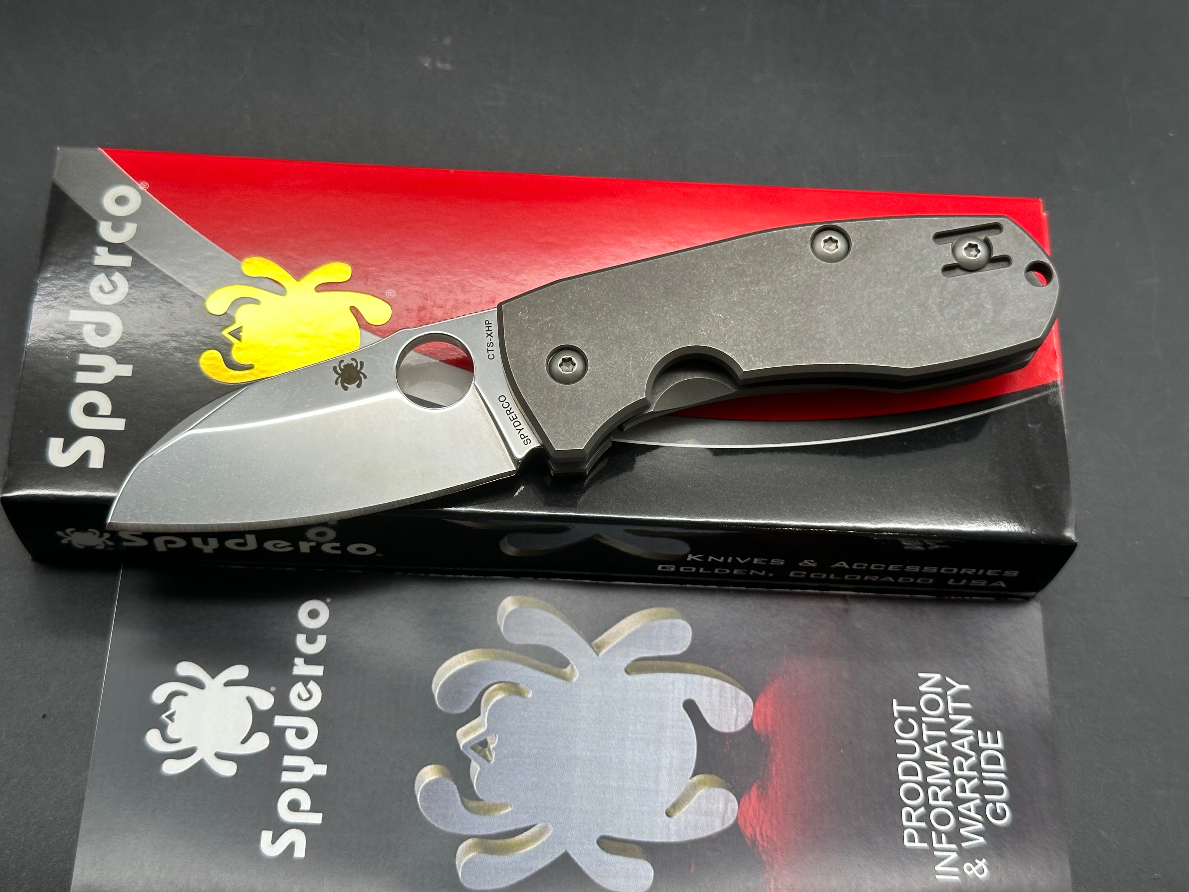 Spyderco Techno 2 titanium CTS-XHP