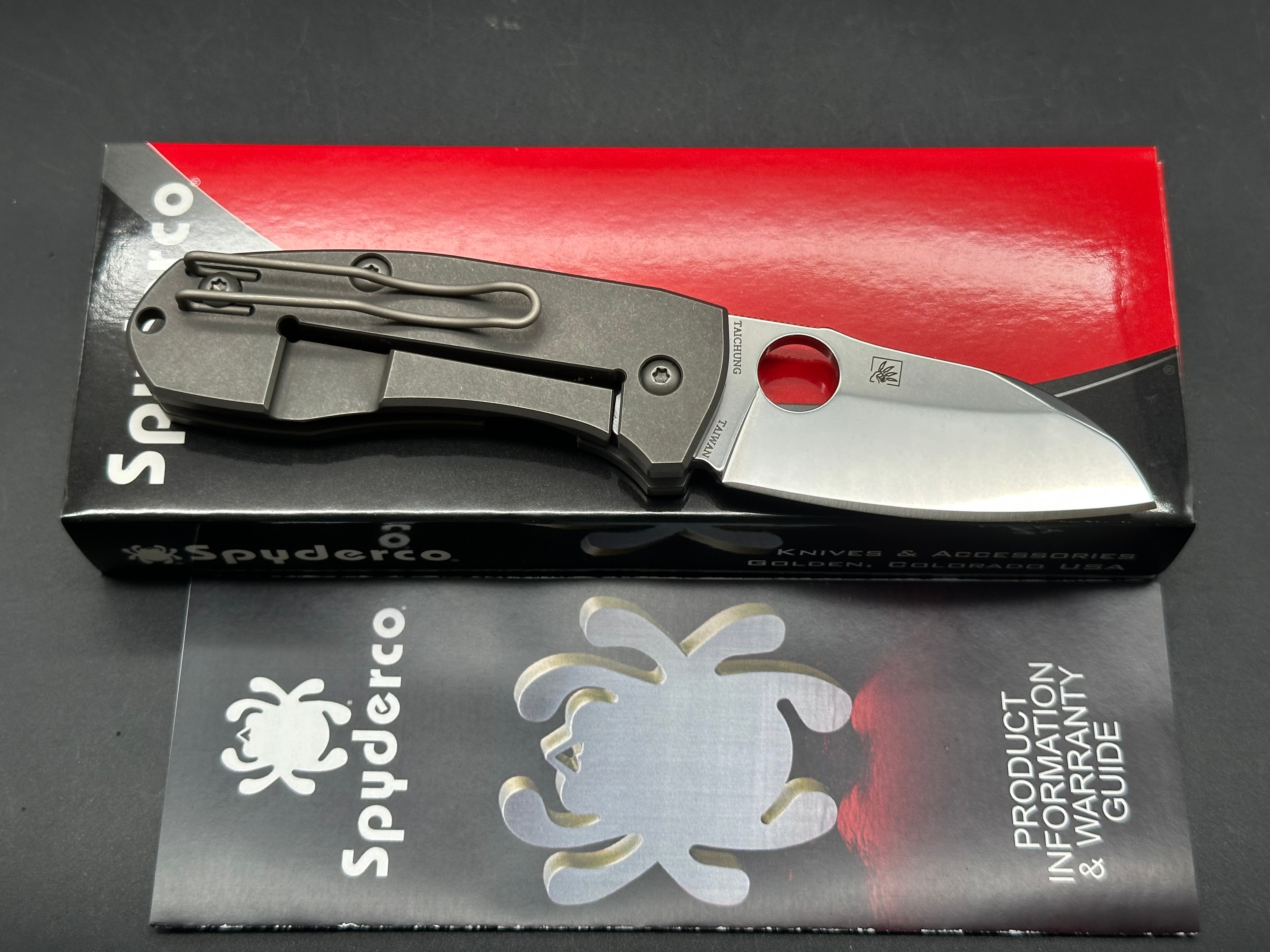 Spyderco Techno 2 titanium CTS-XHP