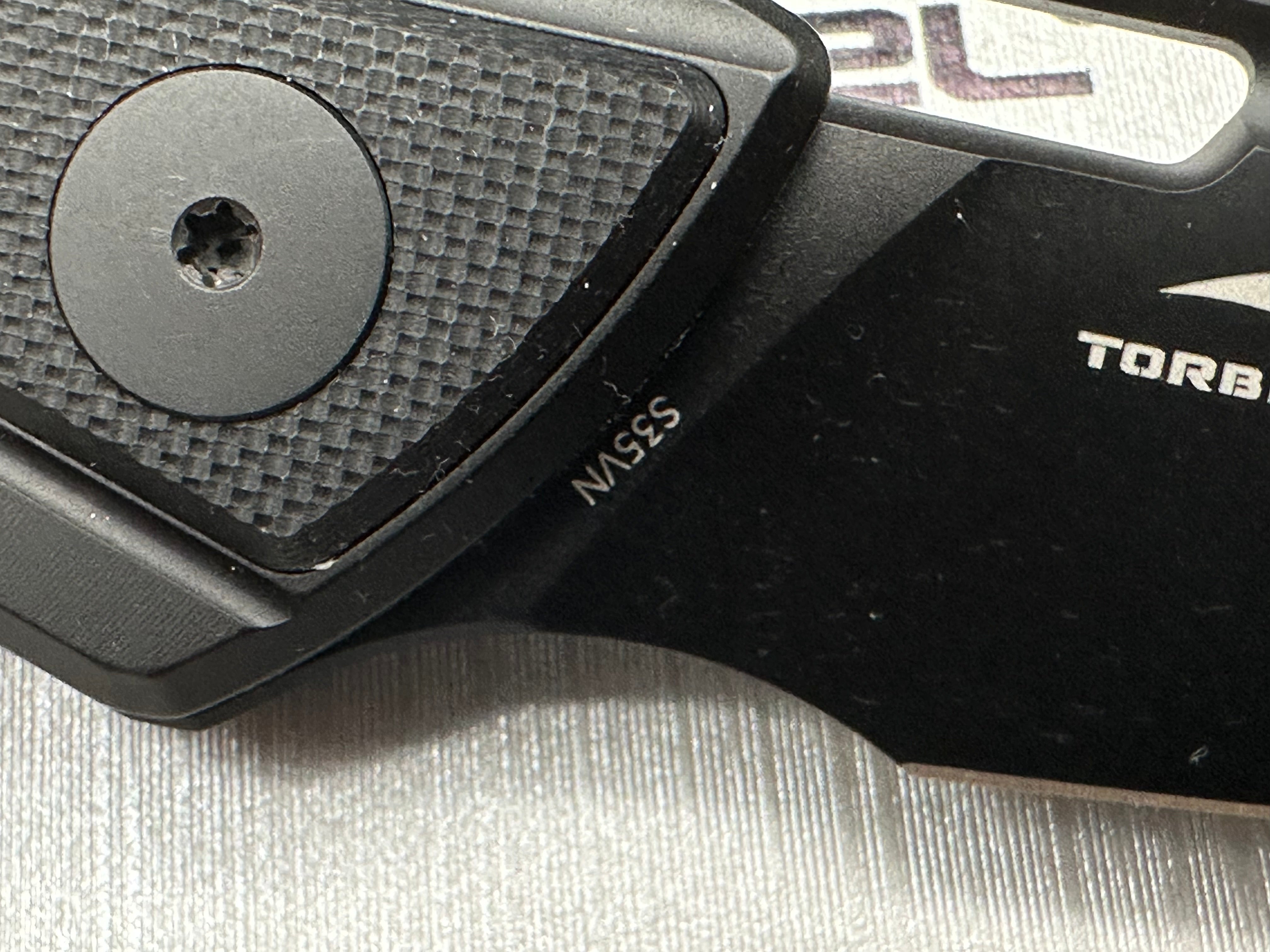 Real Steel Bullet EDC Folding Knife Black Titanium/G10 Handle S35VN Modified Tanto Plain black Blade