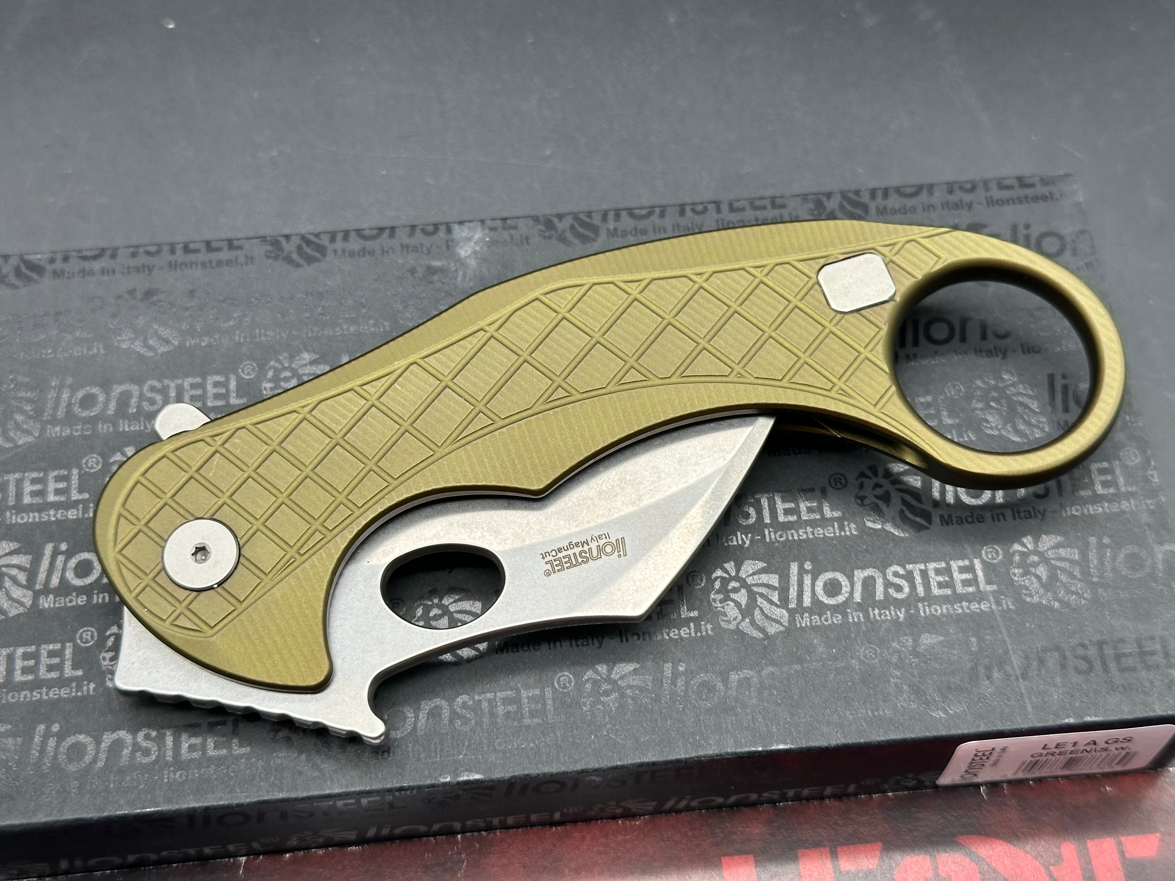 Lionsteel Leone Karambit aluminum handle w/Magnacut blade