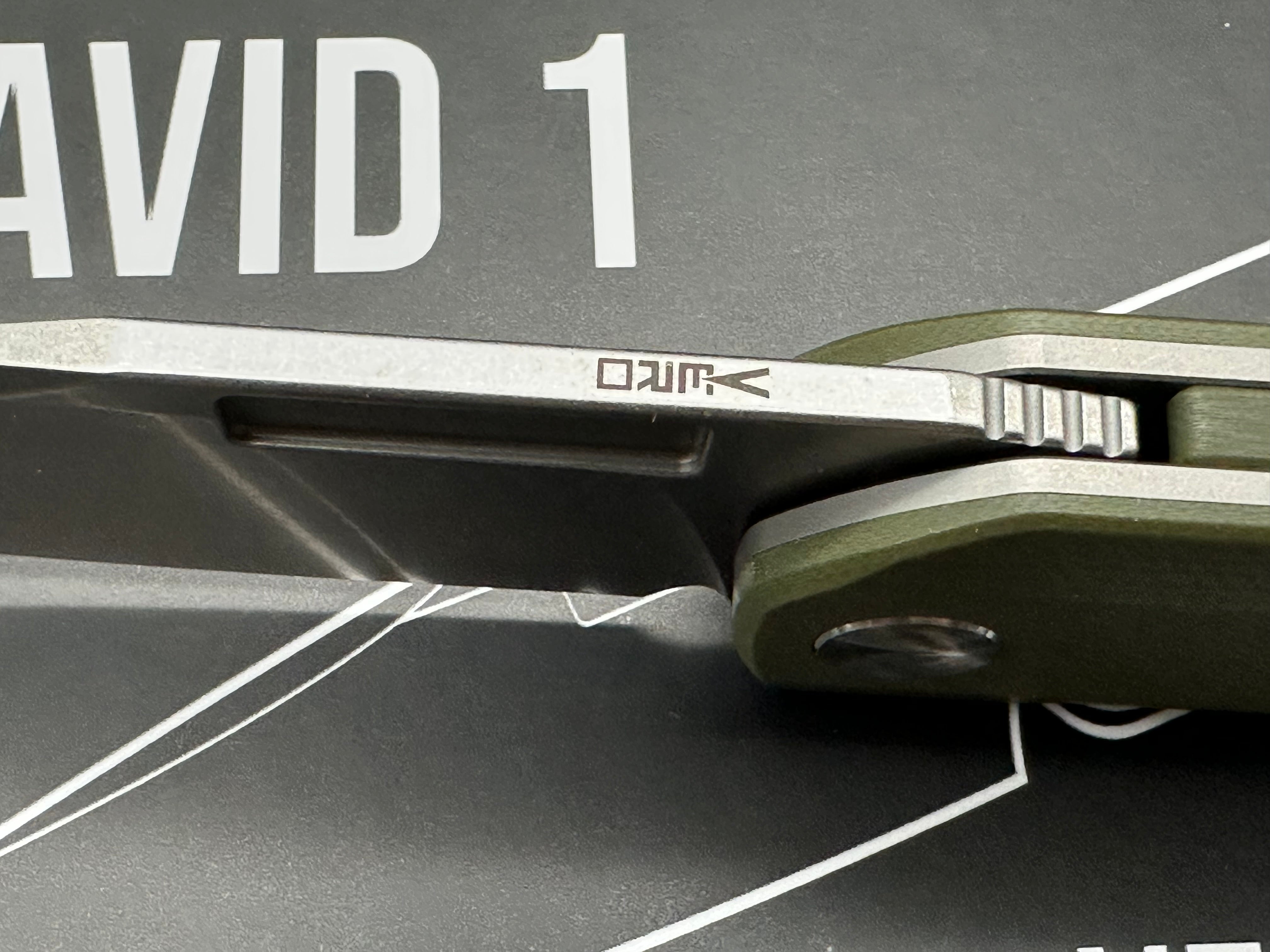 Vero Engineering Avid 1 DLT Exclusive #511 3.25" CPM S45VN Stonewash Blade with OD Green G10 Scales