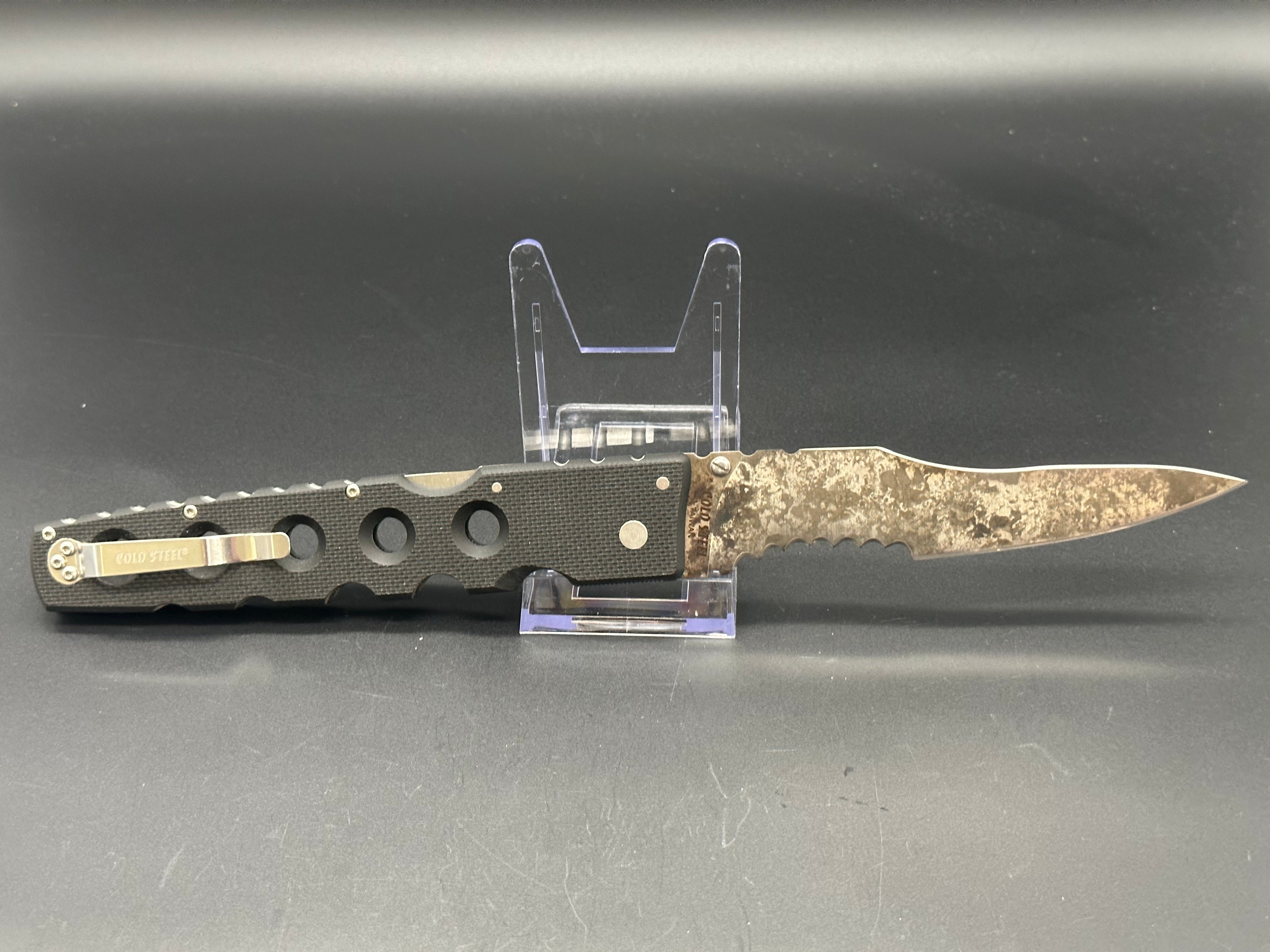 Cold Steel Holdout 6” S35VN warlord grind, apocalyptic finish