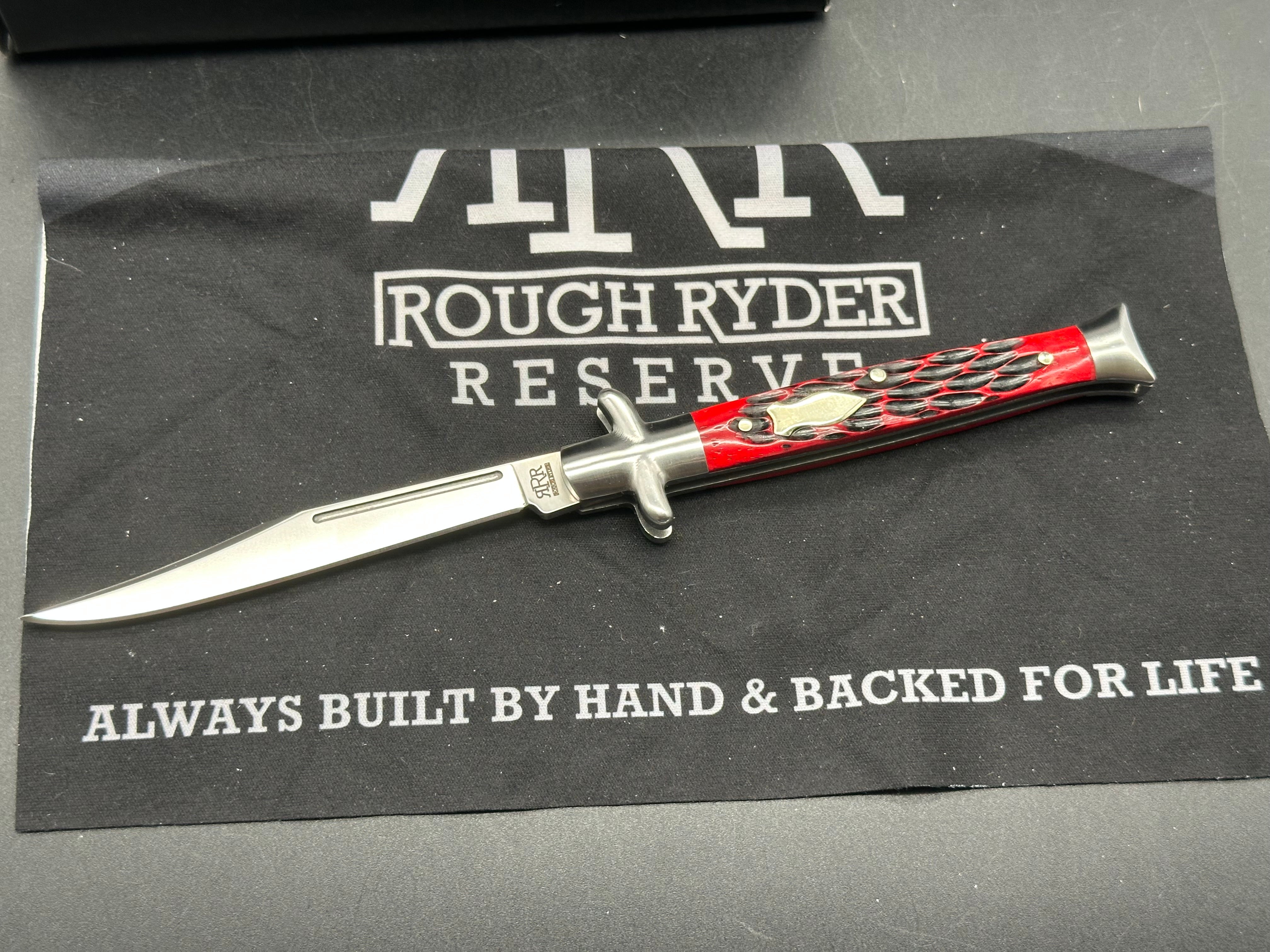 Rough Ryder Reserve Bowtie Fishtail folder in Collectible Tin