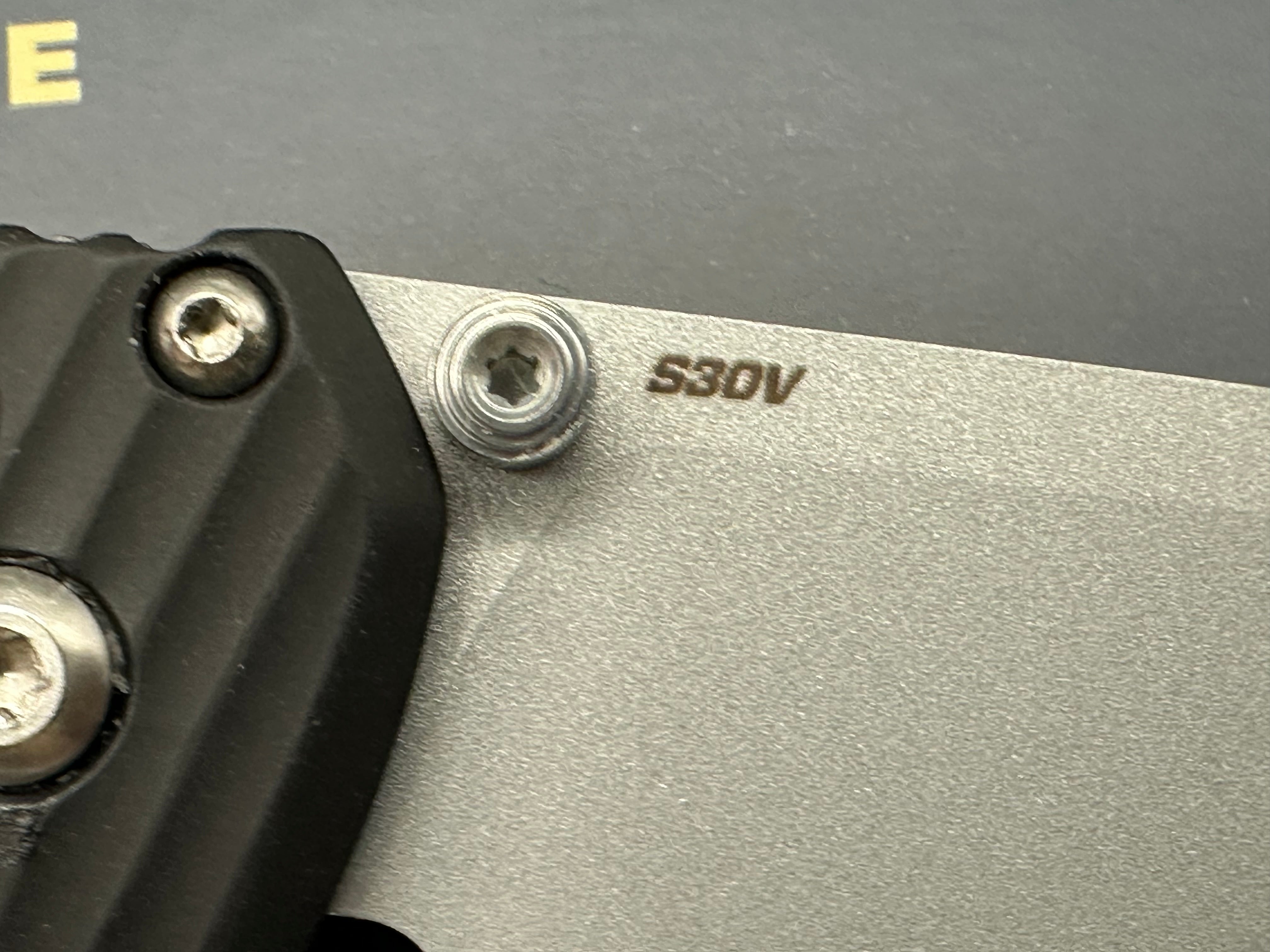 Benchmade Bugout-Custom 3.24" CPM S30V Crushed Silver Cerakote Blade with AWT Anodized Black Aluminum Scales