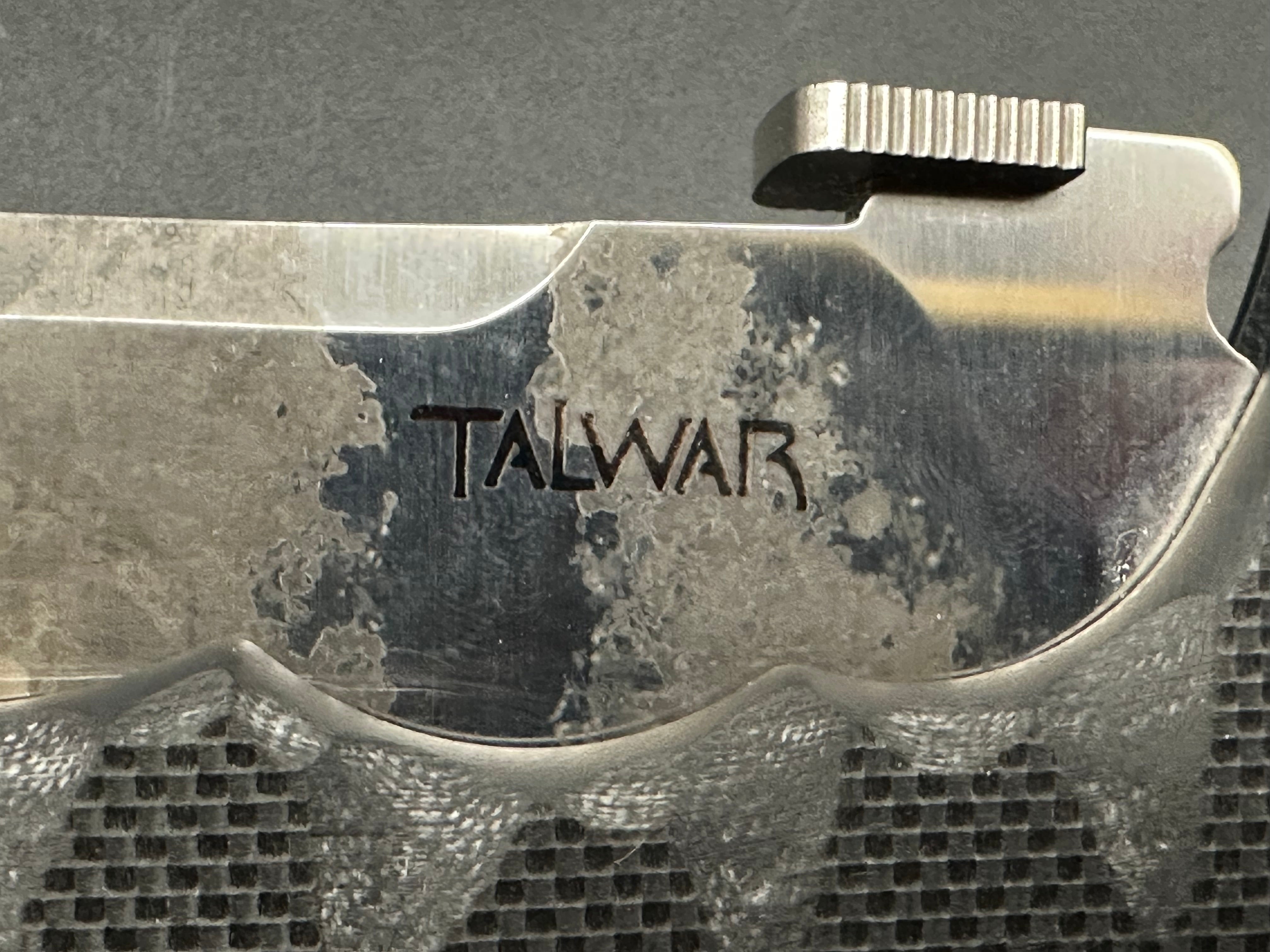 Cold Steel Talwar 5.5” S35VN, tiger stripe apocalyptic grind