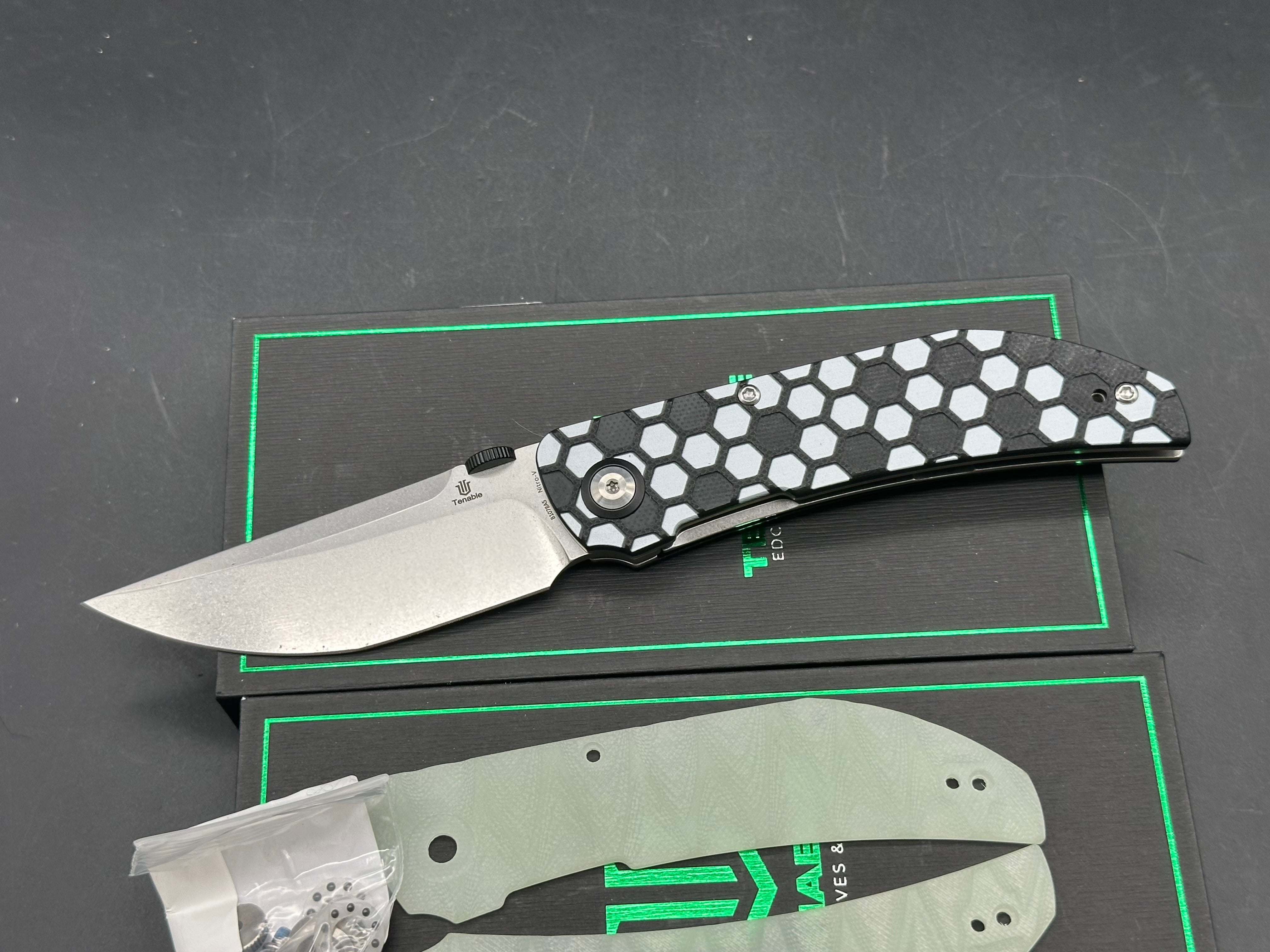 Tenable Exclusive Soccer-Themed Tarkin Black G10 with Soccer themed pattern