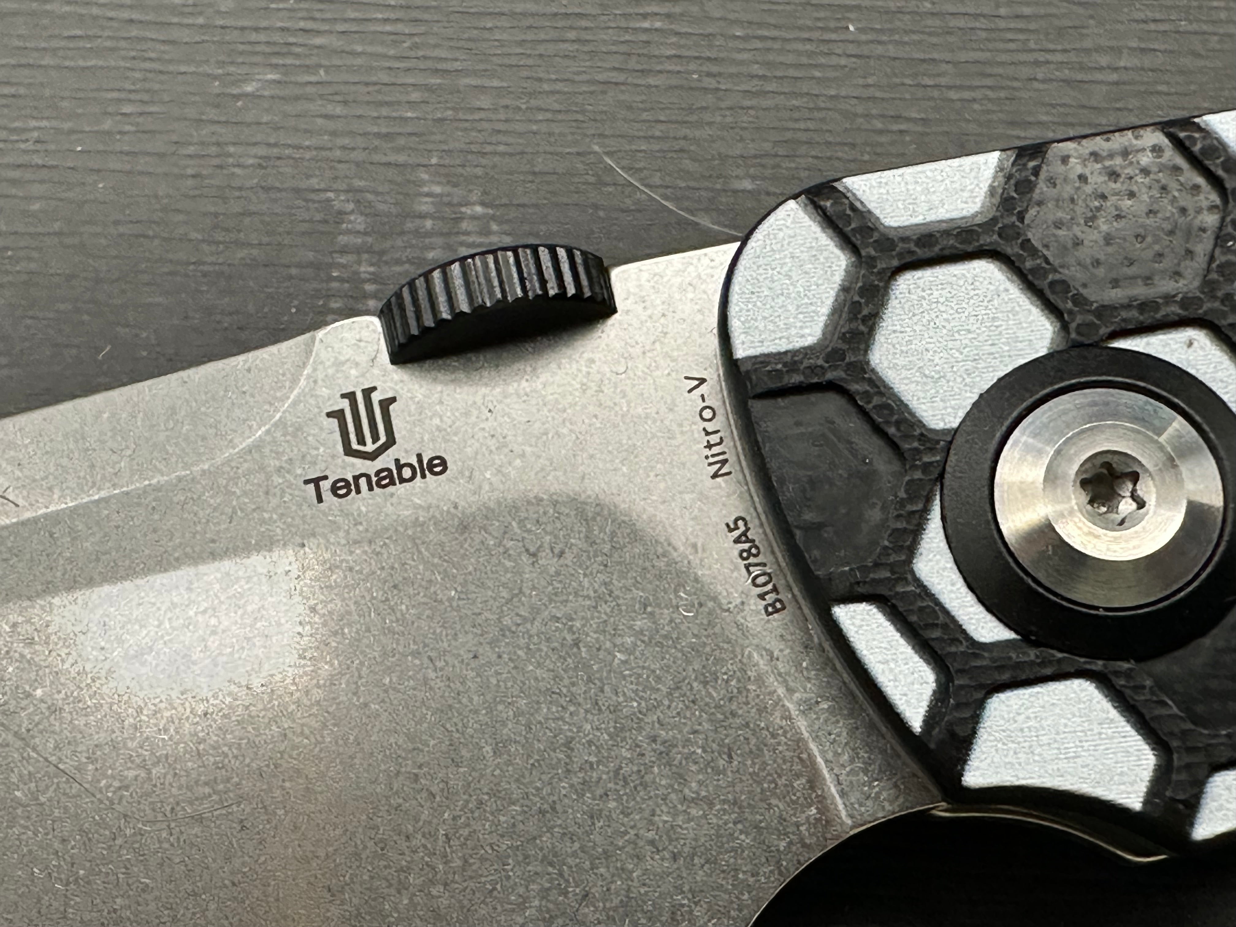 Tenable Exclusive Soccer-Themed Tarkin Black G10 with Soccer themed pattern