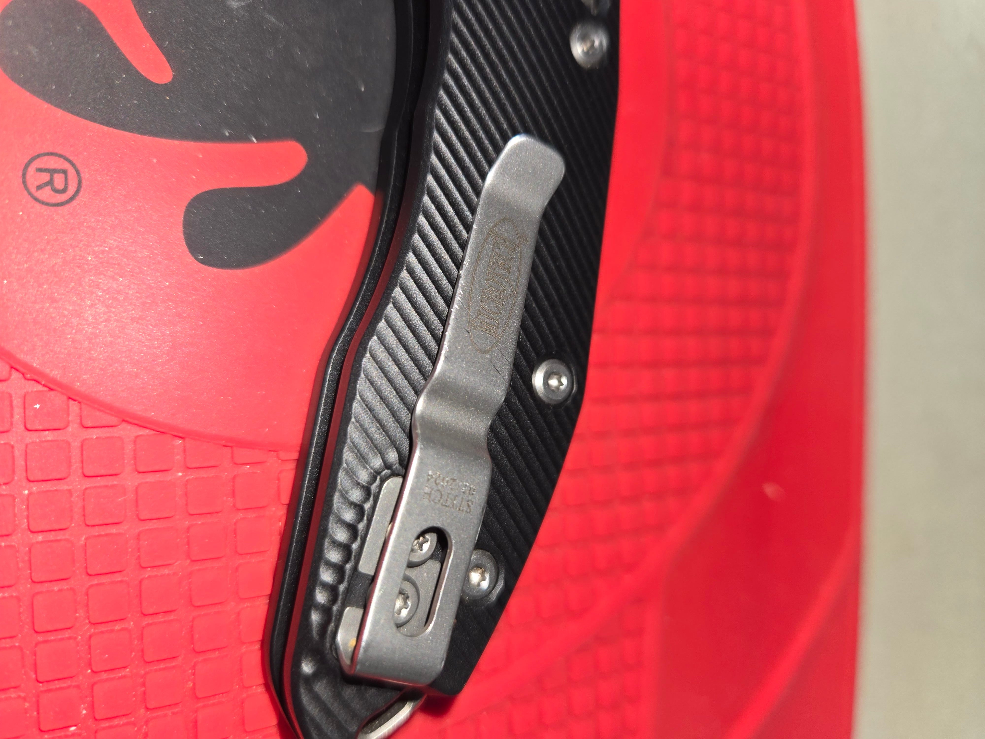 Microtech Stitch Ram-Lok Knife Black G-10 (3.7" Stonewash)