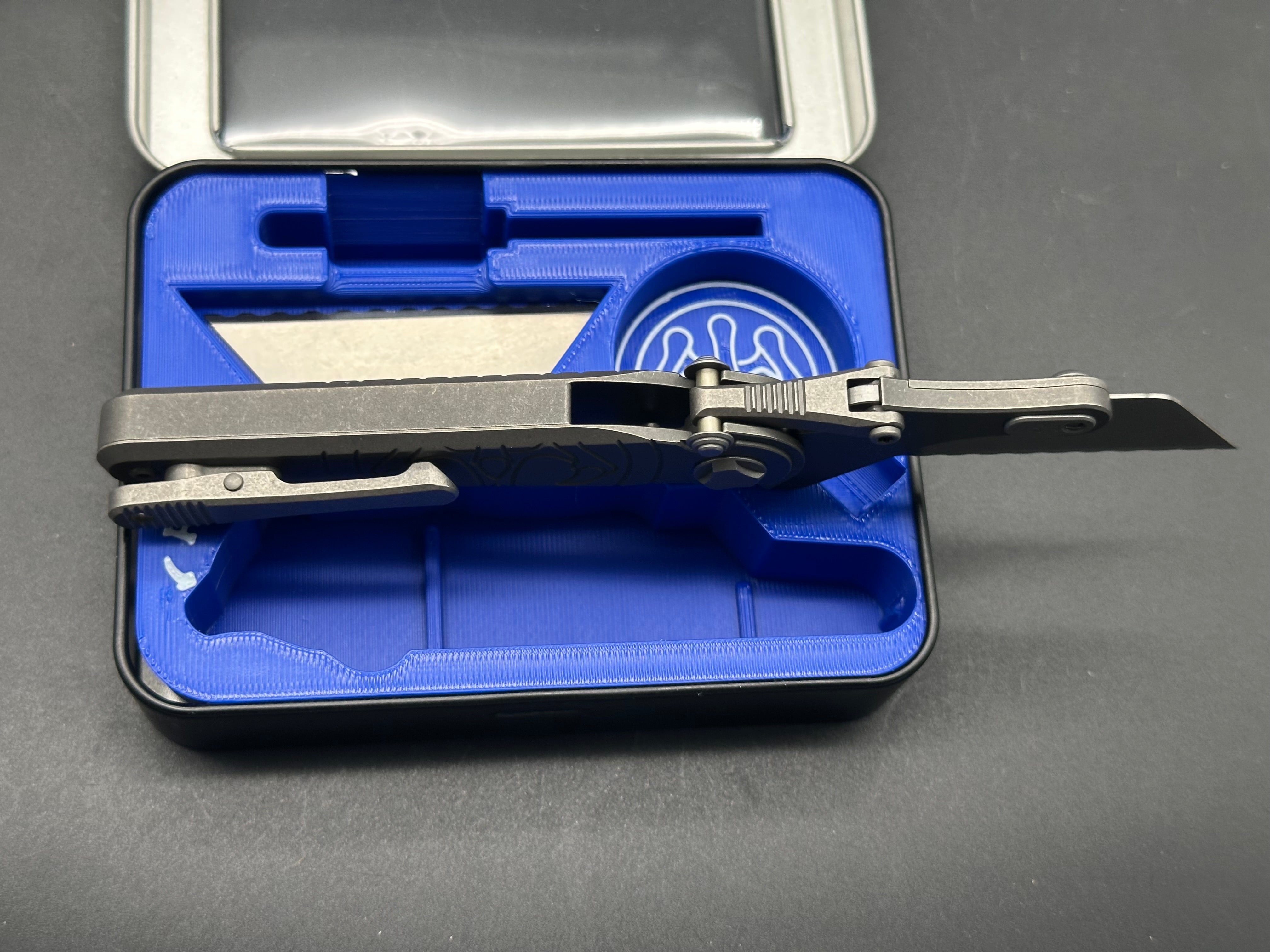 Hawk Knife Designs G&G Hawk - Shortcut - Folding Knife - Titanium - Serrated