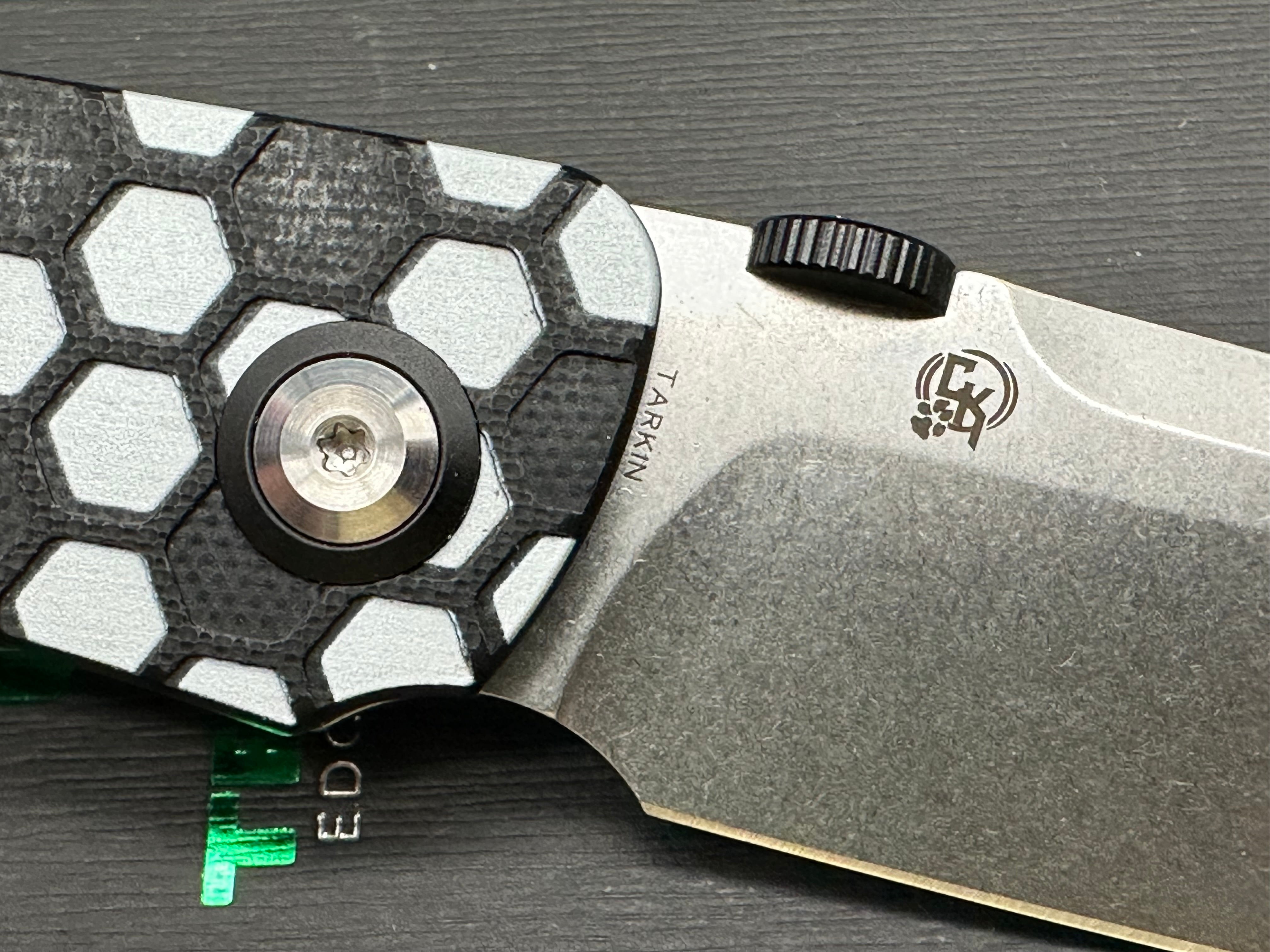 Tenable Exclusive Soccer-Themed Tarkin Black G10 with Soccer themed pattern