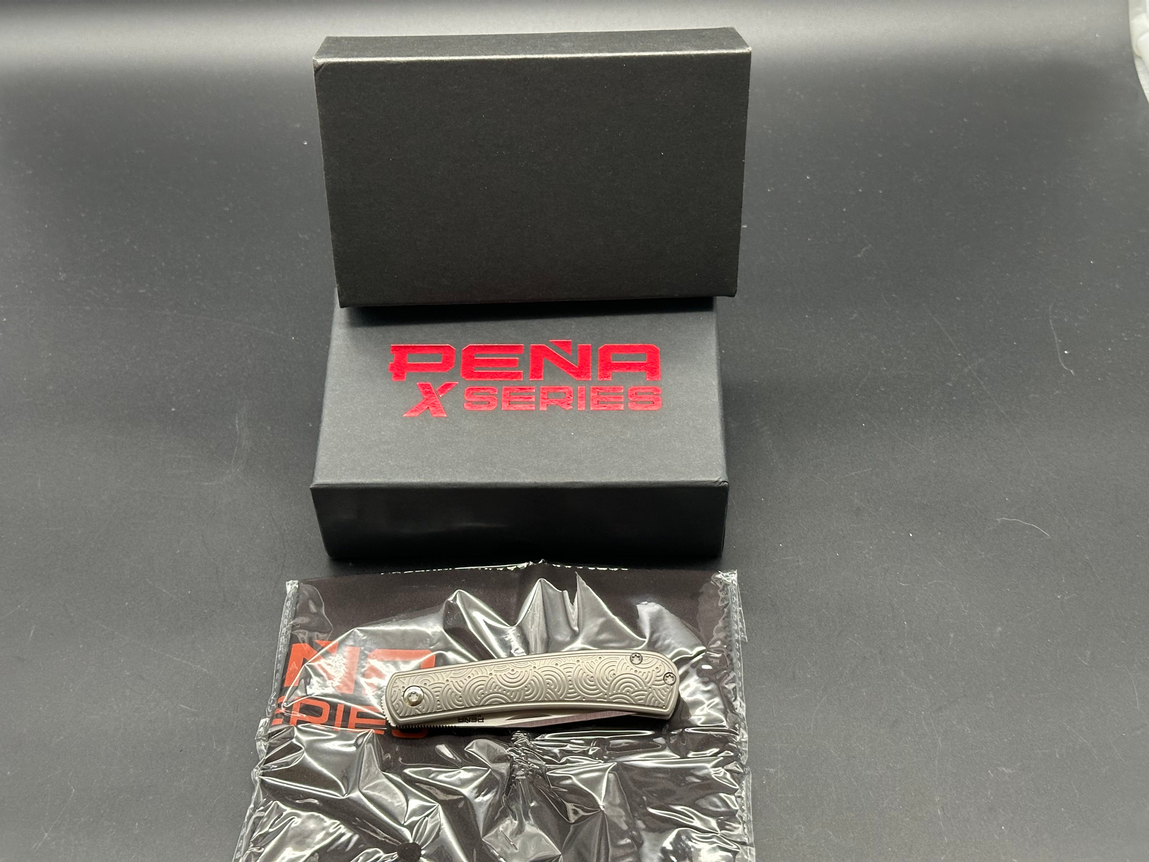 Pena X-Series Front Flipper Trapper (WKRMN Seigaiha Urban EDC Exclusive)