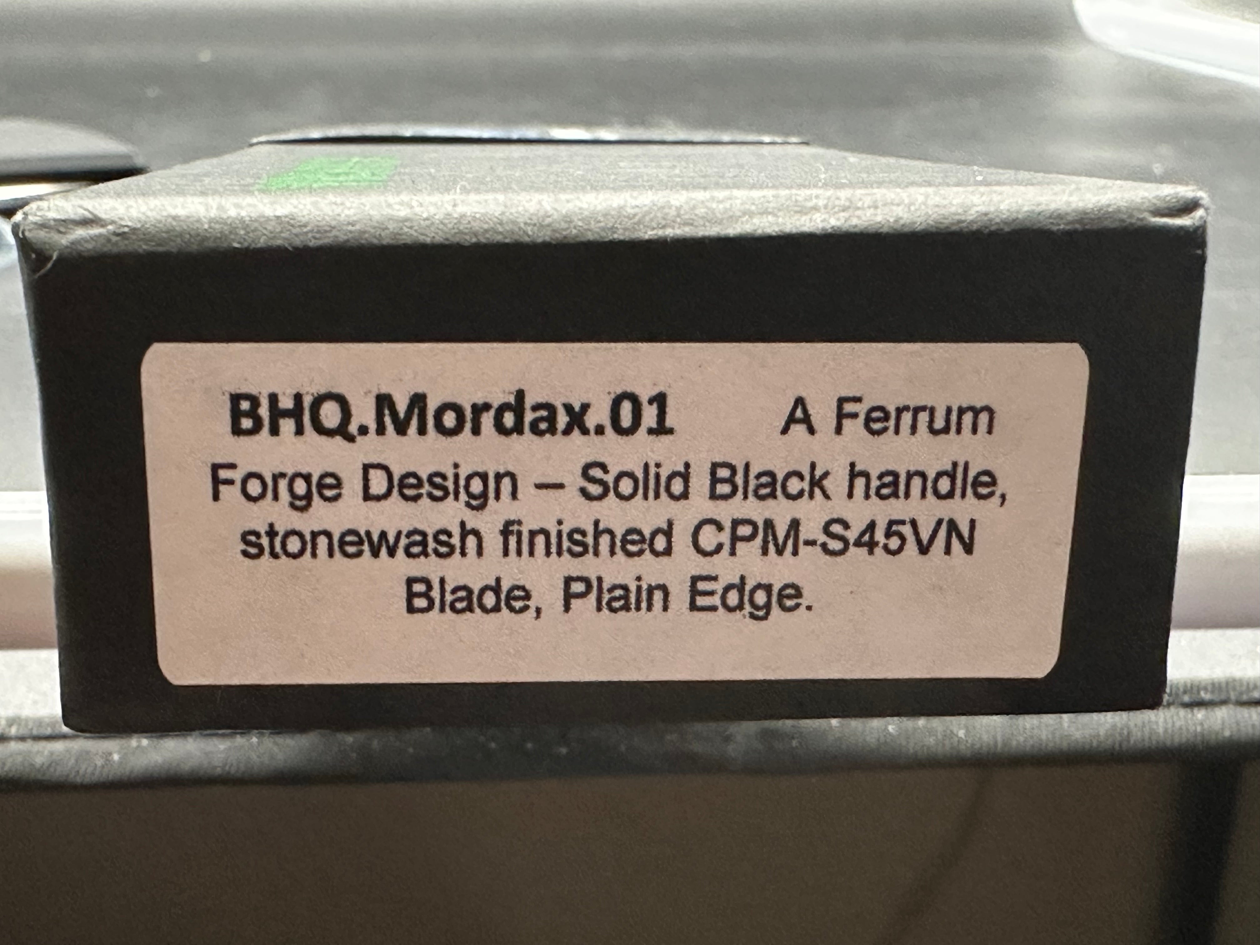 Pro-Tech Mordax Button Lock Knife Black Aluminum (3.5" Stonewash S45VN)