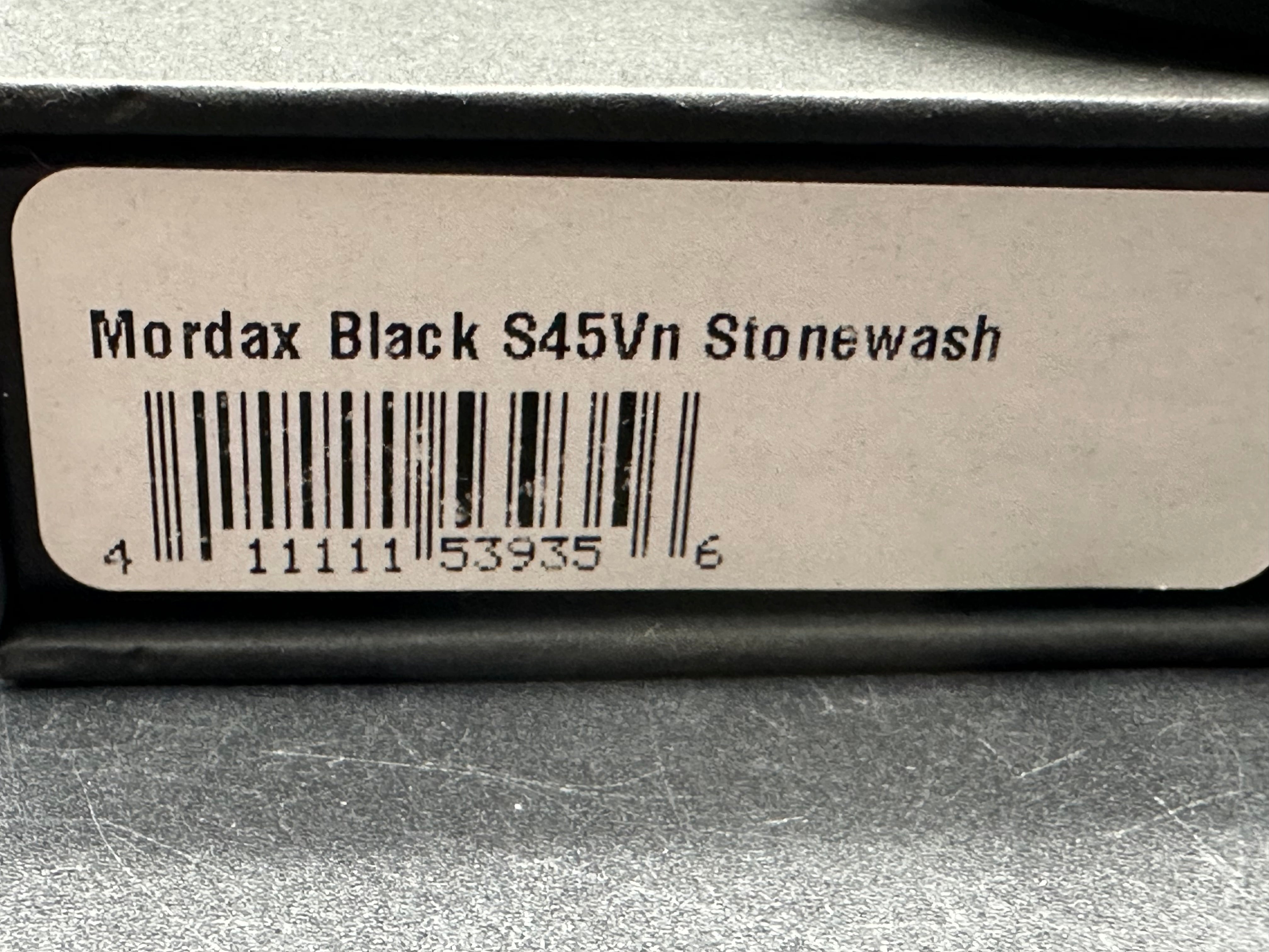 Pro-Tech Mordax Button Lock Knife Black Aluminum (3.5" Stonewash S45VN)