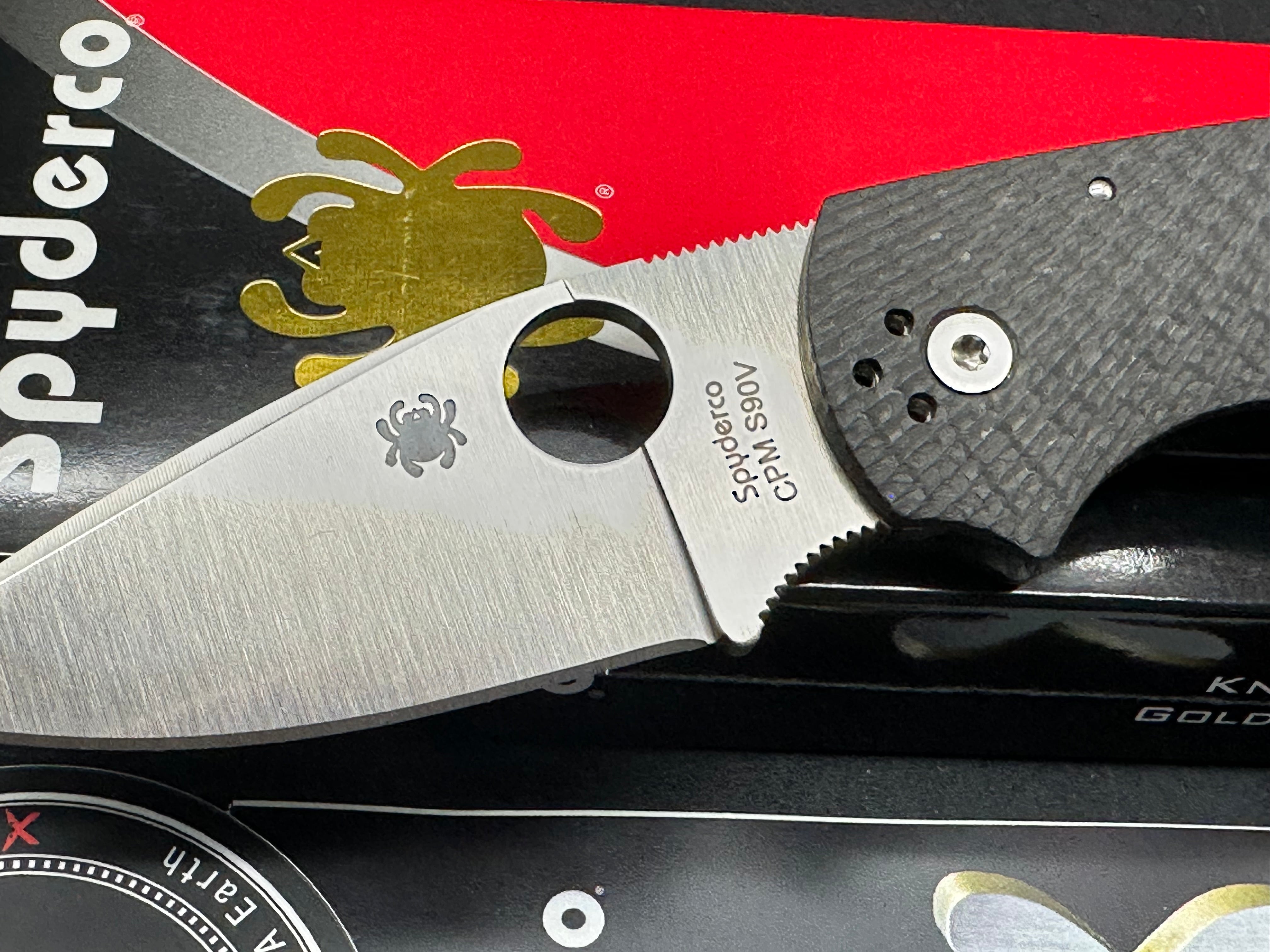 Spyderco Native 5 Knife Fluted Carbon Fiber (3" Satin CPM-S90V)
