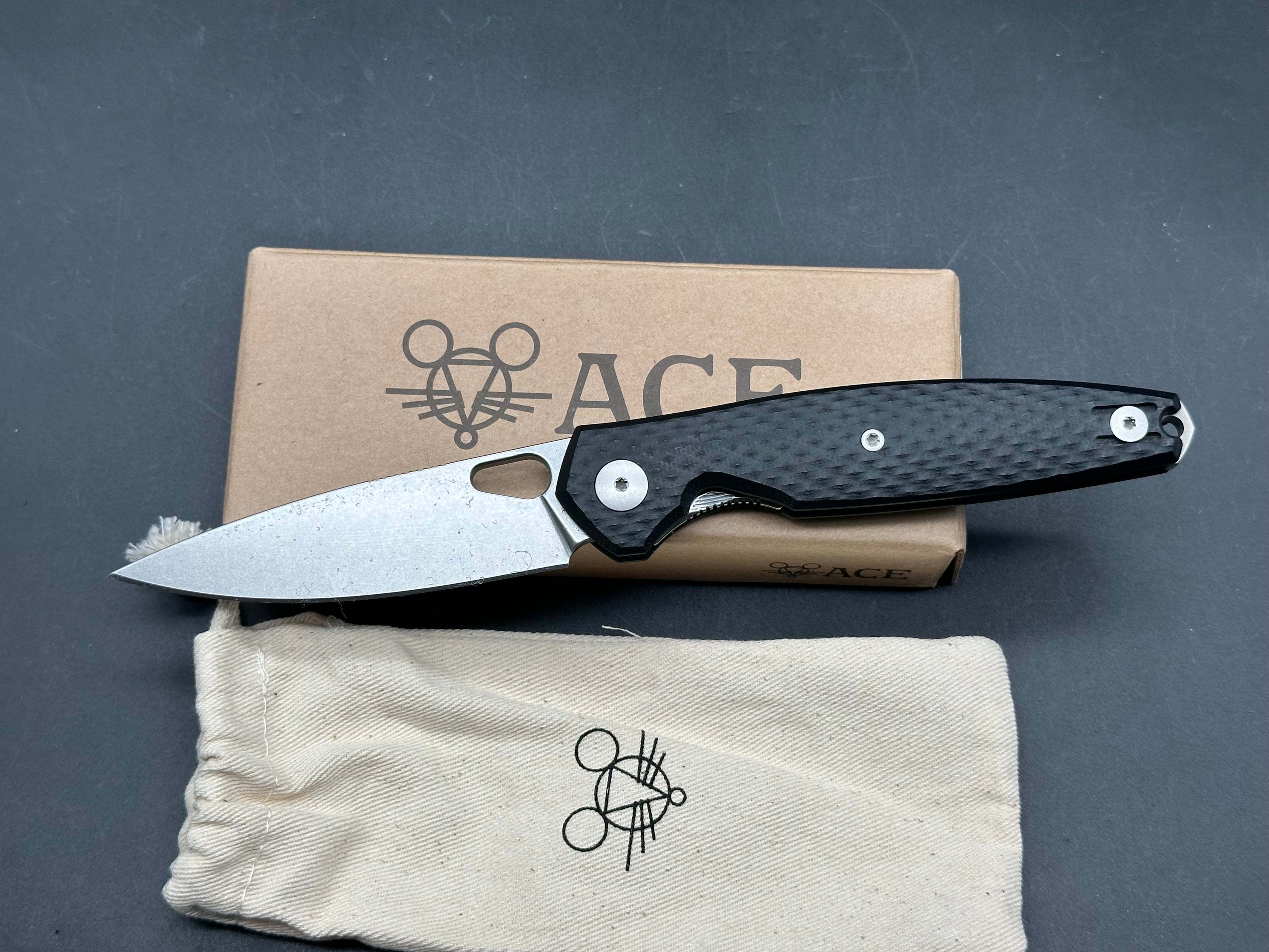GIANT MOUSE ACE REO BLK G-10 CPM MAGNACUT 3.325"