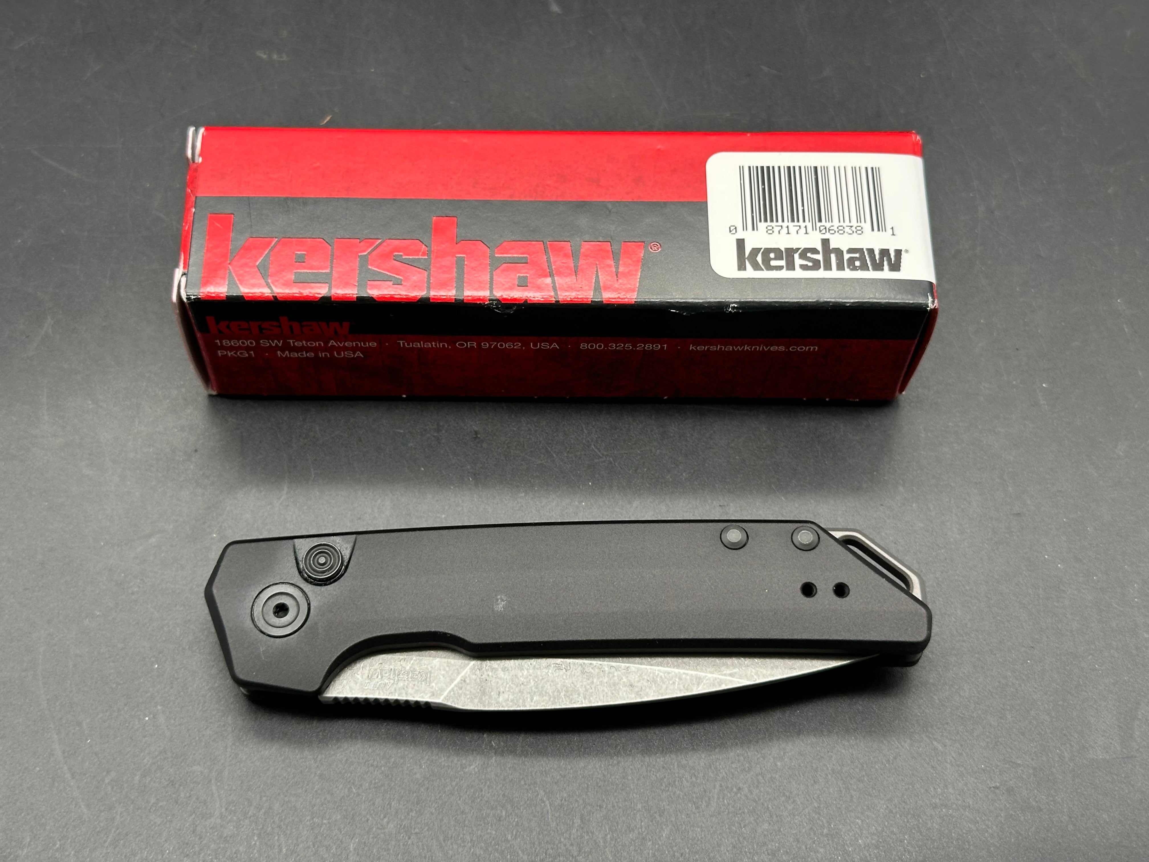 KERSHAW LAUNCH IRIDIUM 3.45" MAGNACUT ALUMINUM HANDLE AUTO