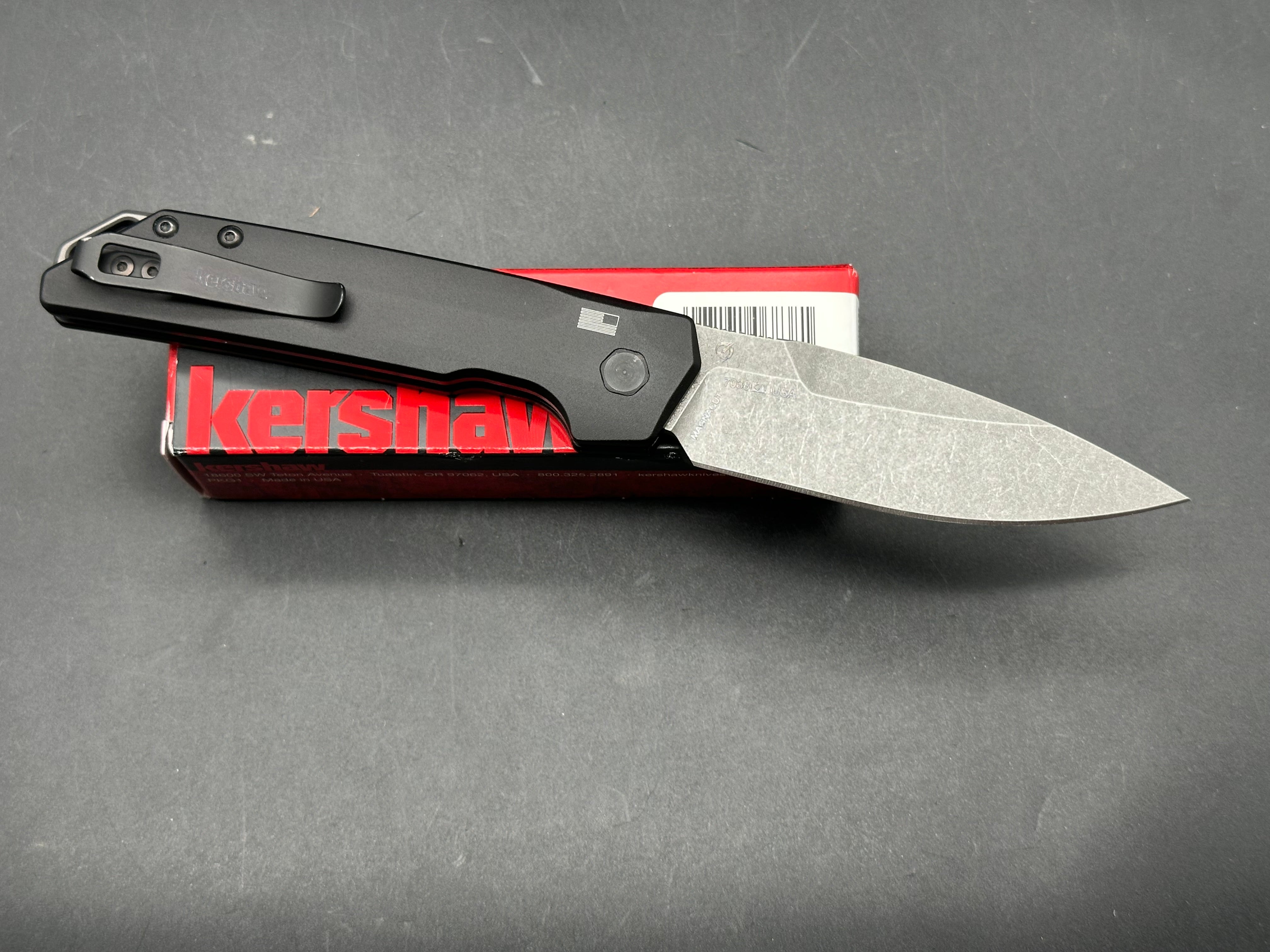 KERSHAW LAUNCH IRIDIUM 3.45" MAGNACUT ALUMINUM HANDLE AUTO