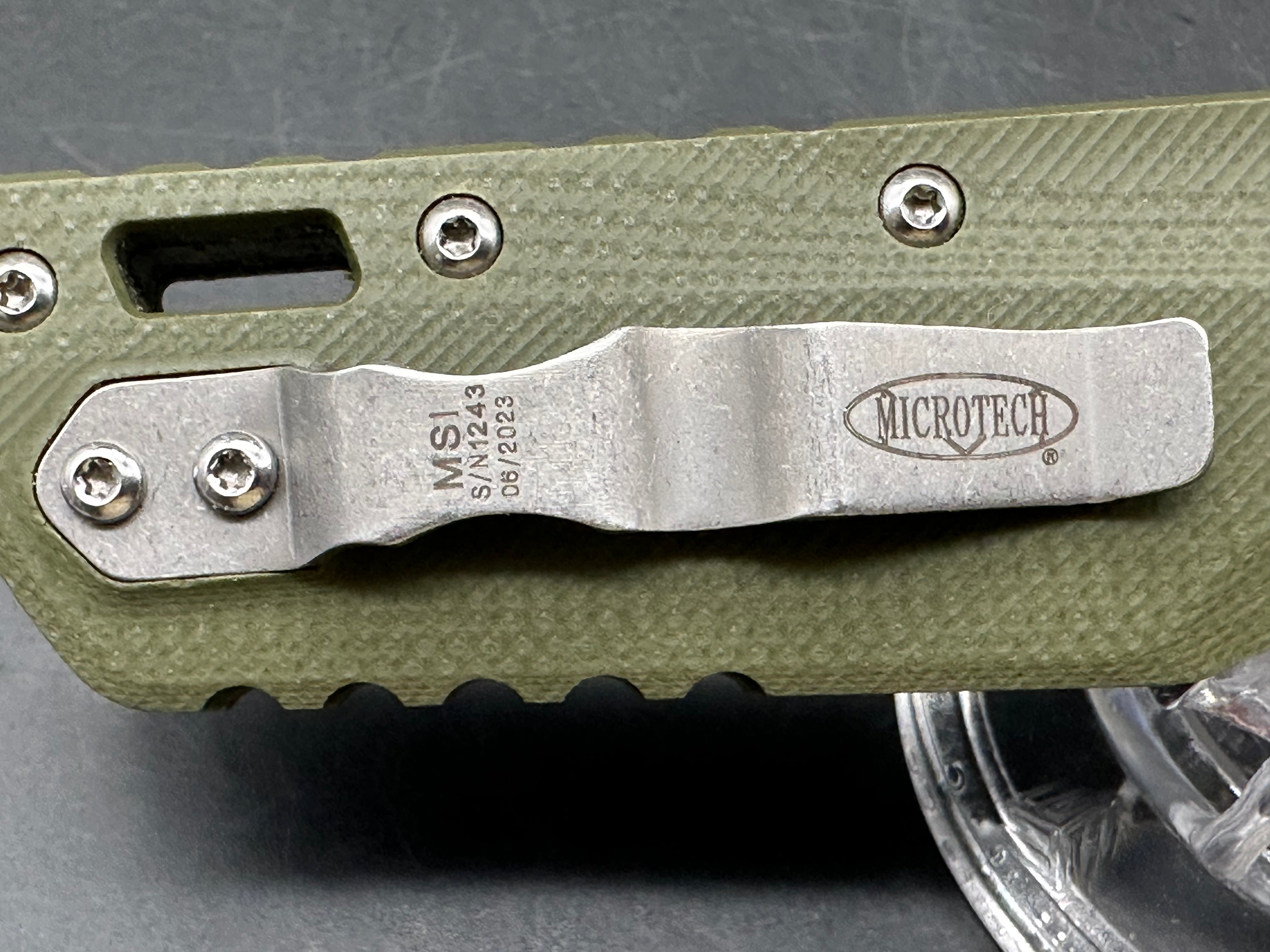 Microtech Standard Issue MSI Ram-Lok Knife OD Green (3.9" SW)