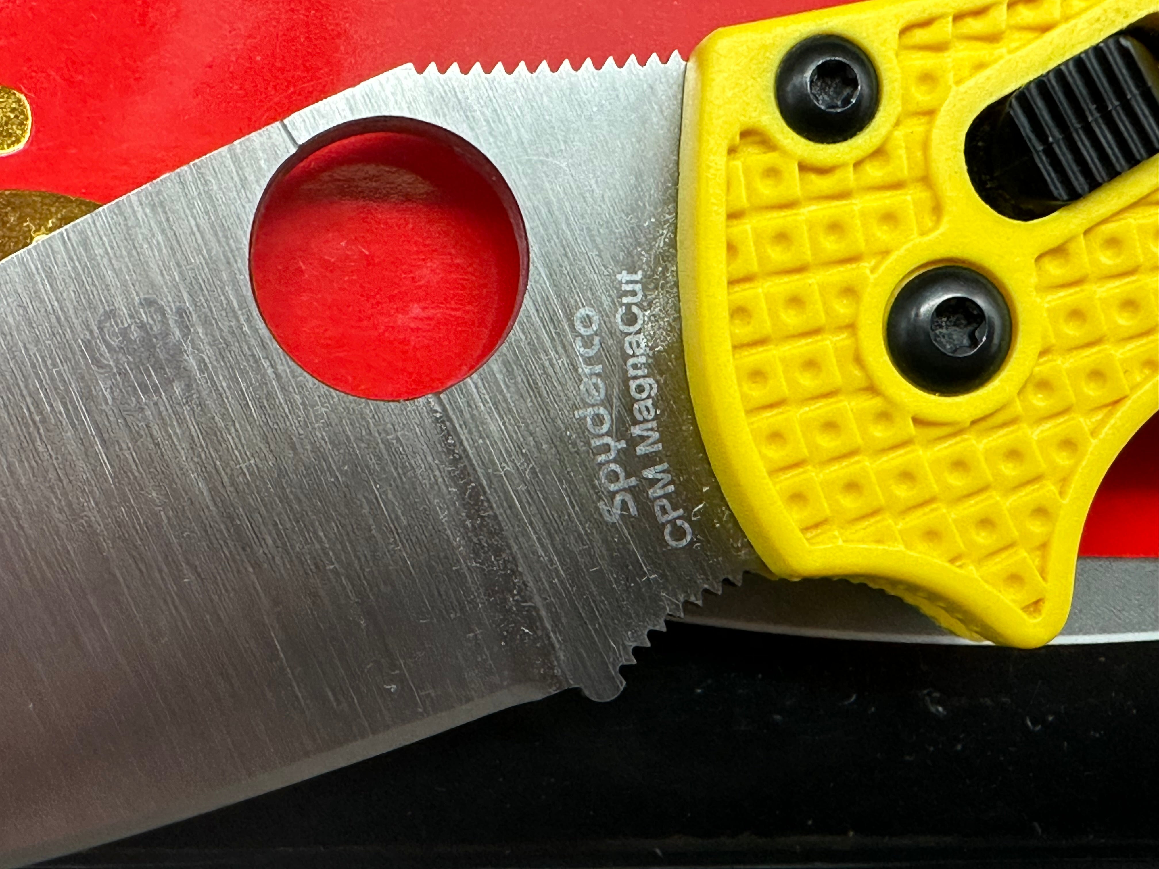 SPYDERCO MANIX 2 SALT Magnacut 3.375" NEW/UNUSED W/ LYNCH DEEP CARRY CLIP