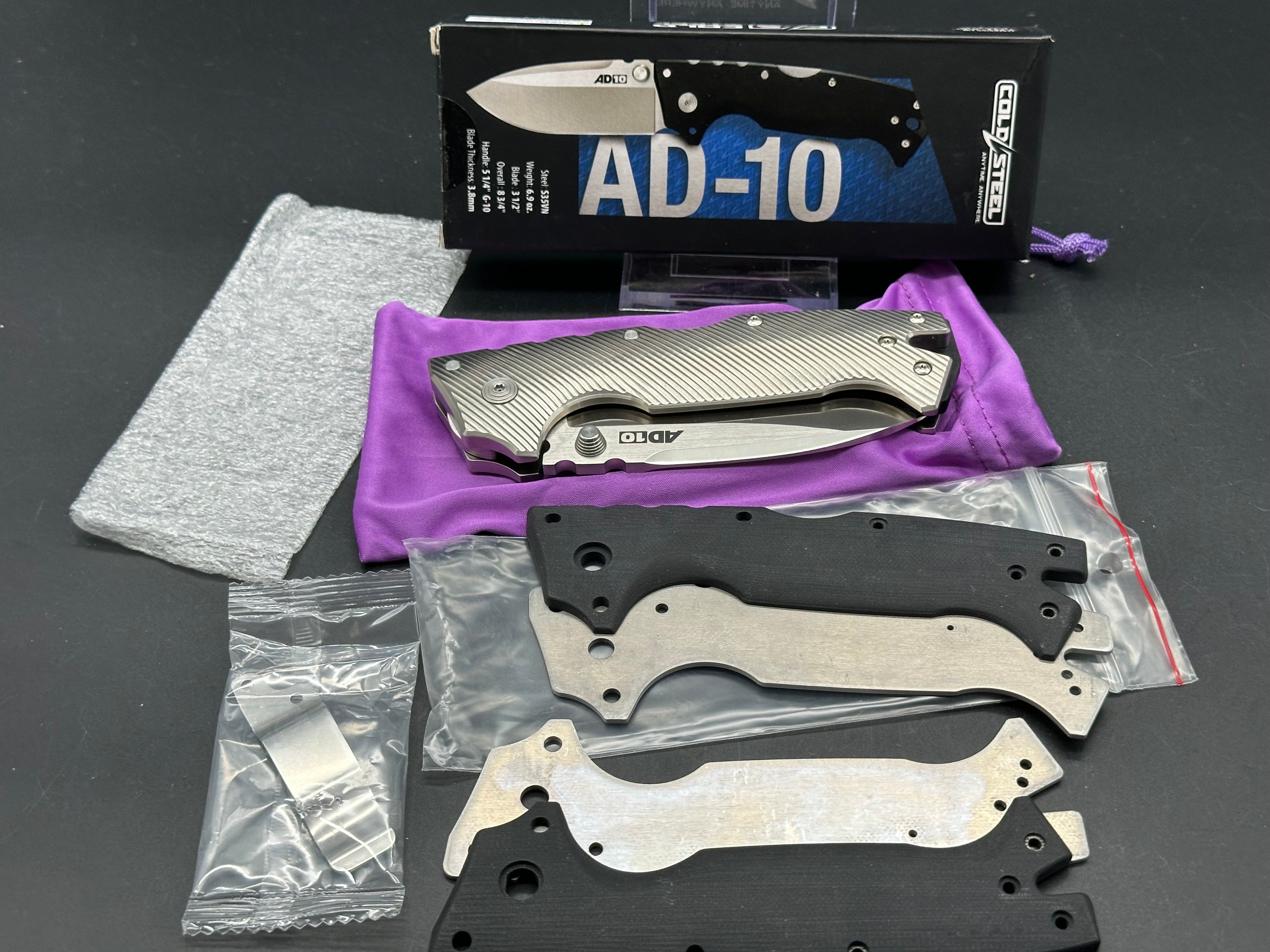 Cold Steel AD-10 w/OG Titanium scales S35VN