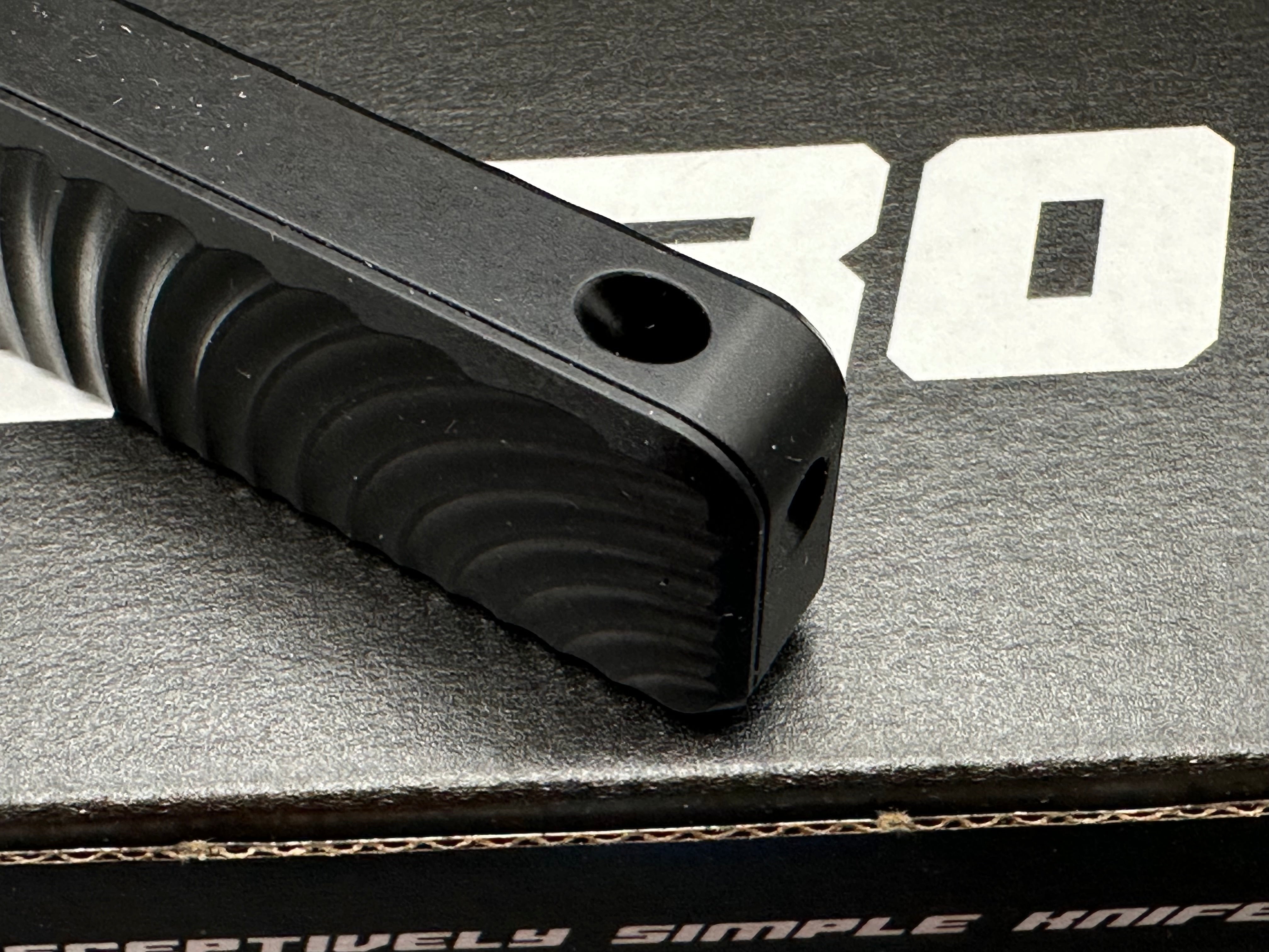Rivery ZERO Utility Knife Utility Steel with Original Pattern Black Aluminum
