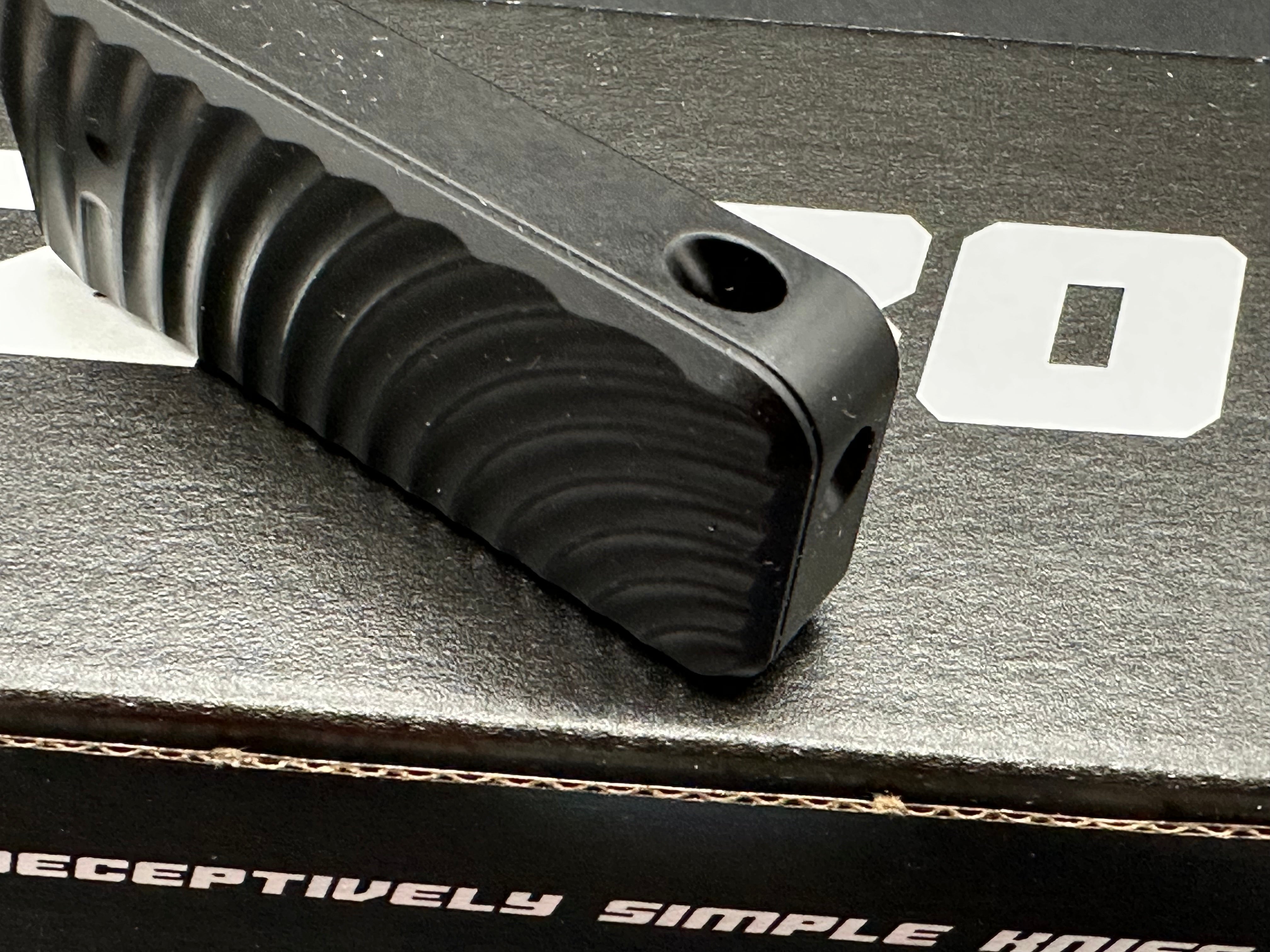 Rivery ZERO Utility Knife Utility Steel with Original Pattern Black Aluminum