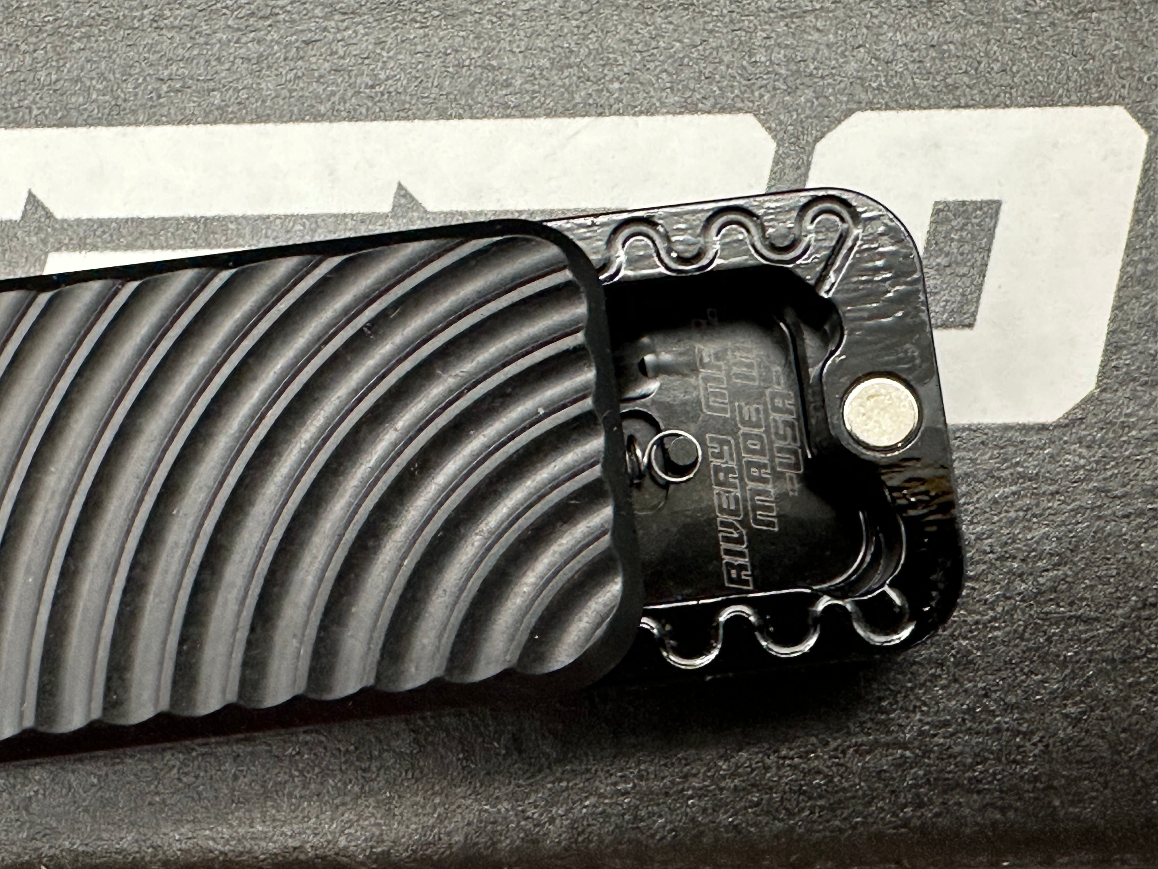 Rivery ZERO Utility Knife Utility Steel with Original Pattern Black Aluminum