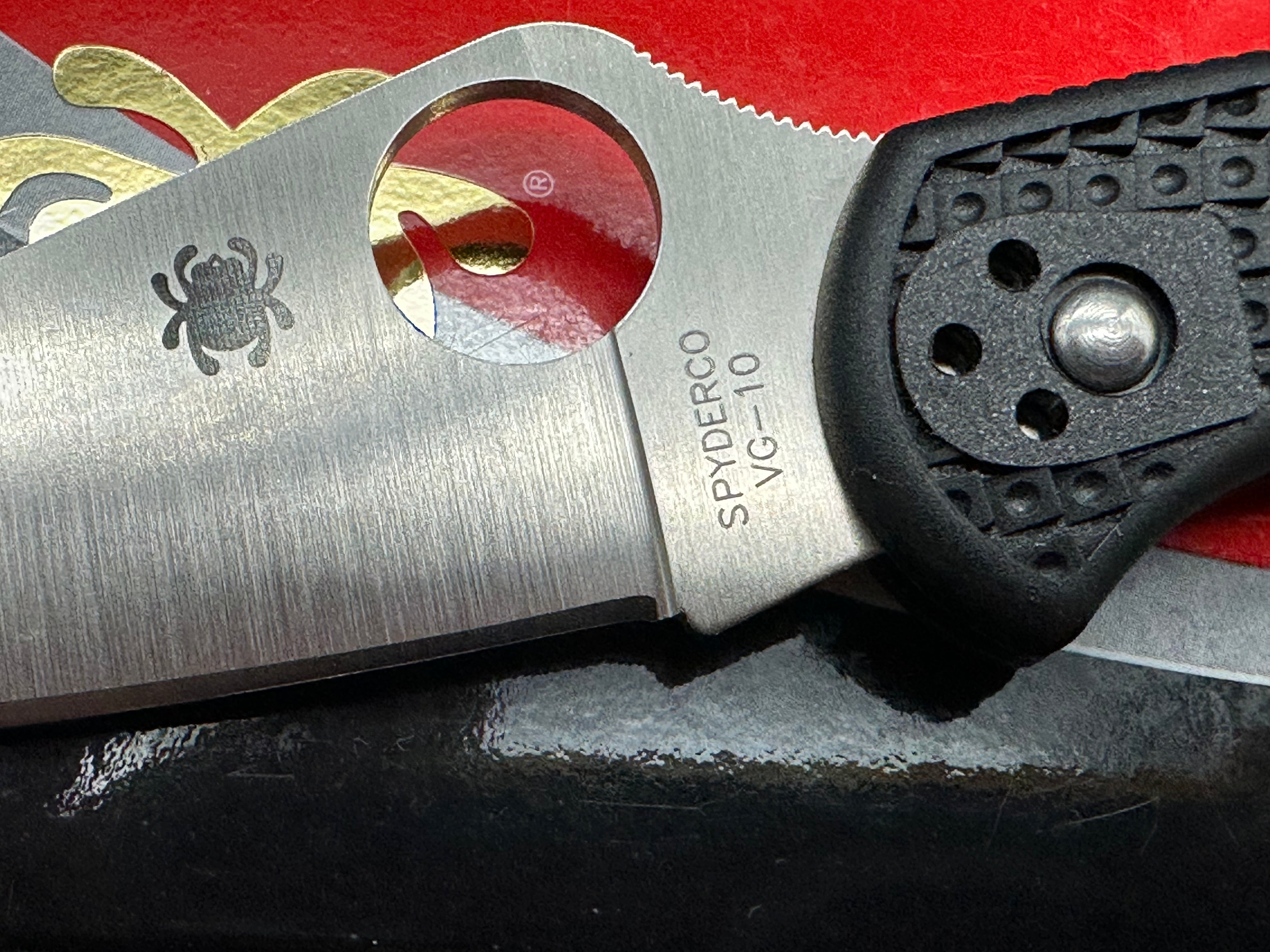 Spyderco Delica 4 2.875" VG-10 Satin Blade with Black FRN Scales