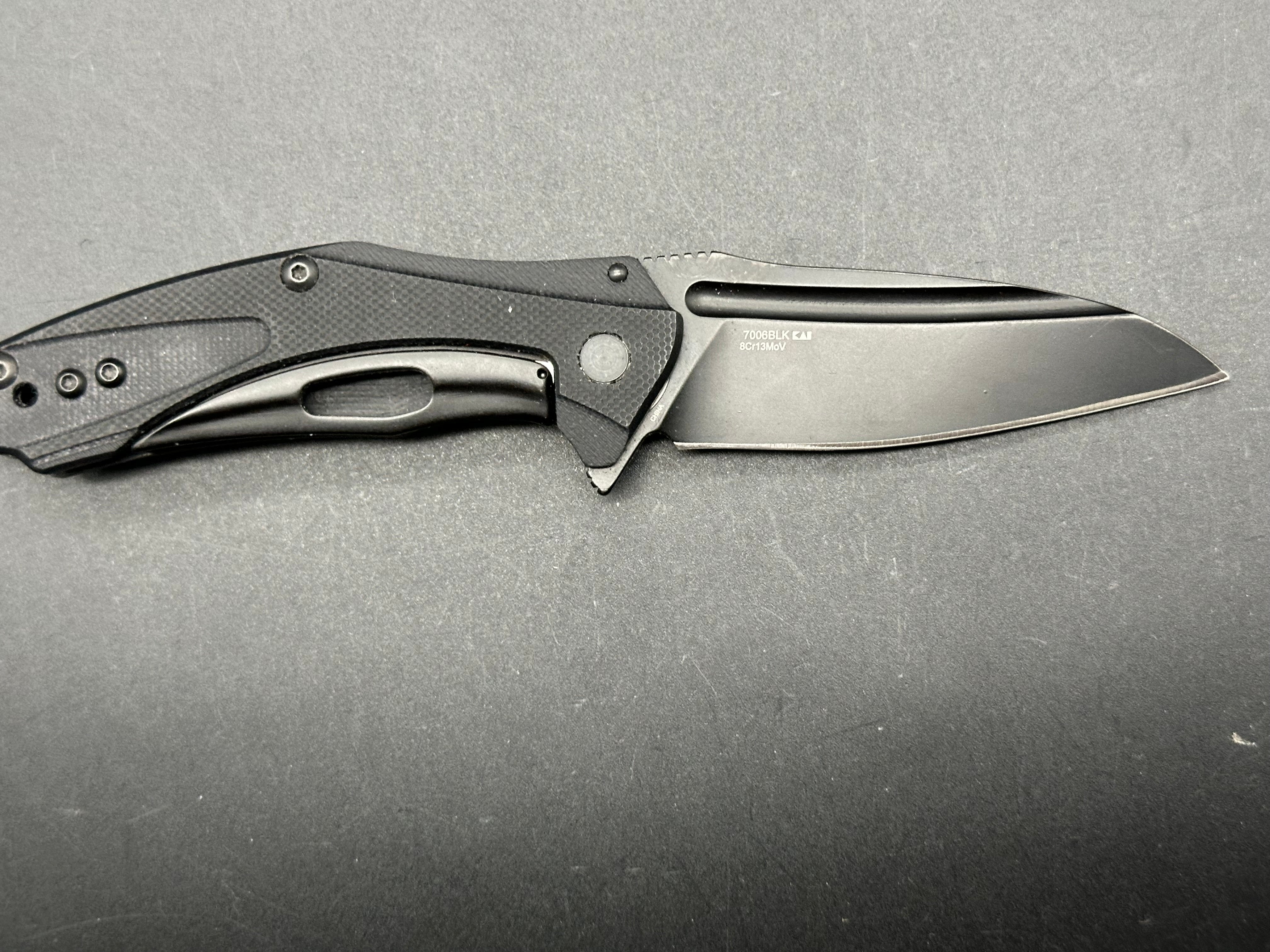 Kershaw Mini Natrix Frame Lock Black G10 (2.75" 8Cr13MoV black blade)