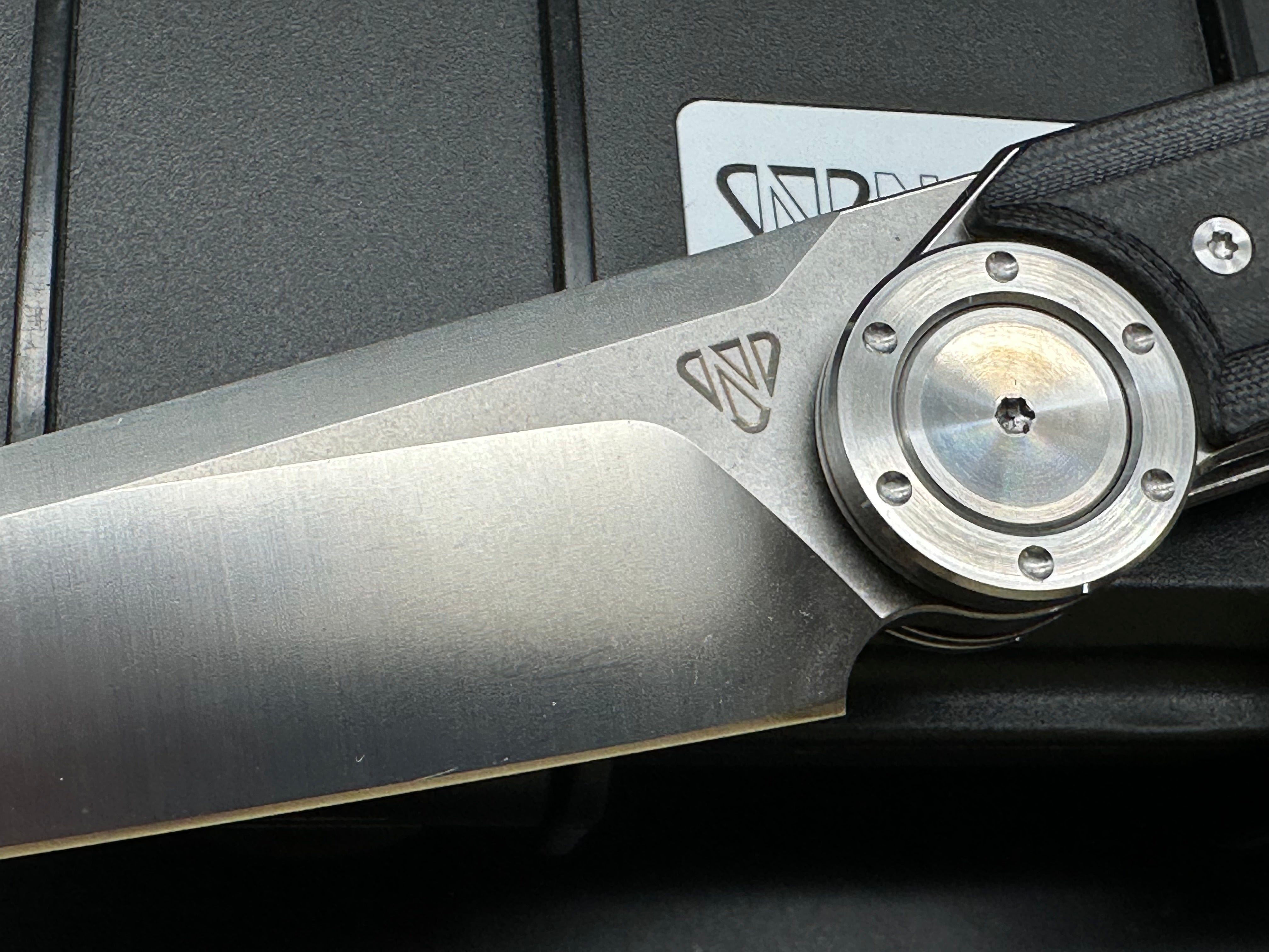NOC Knives DG23 440 steel folding front flipper tanto