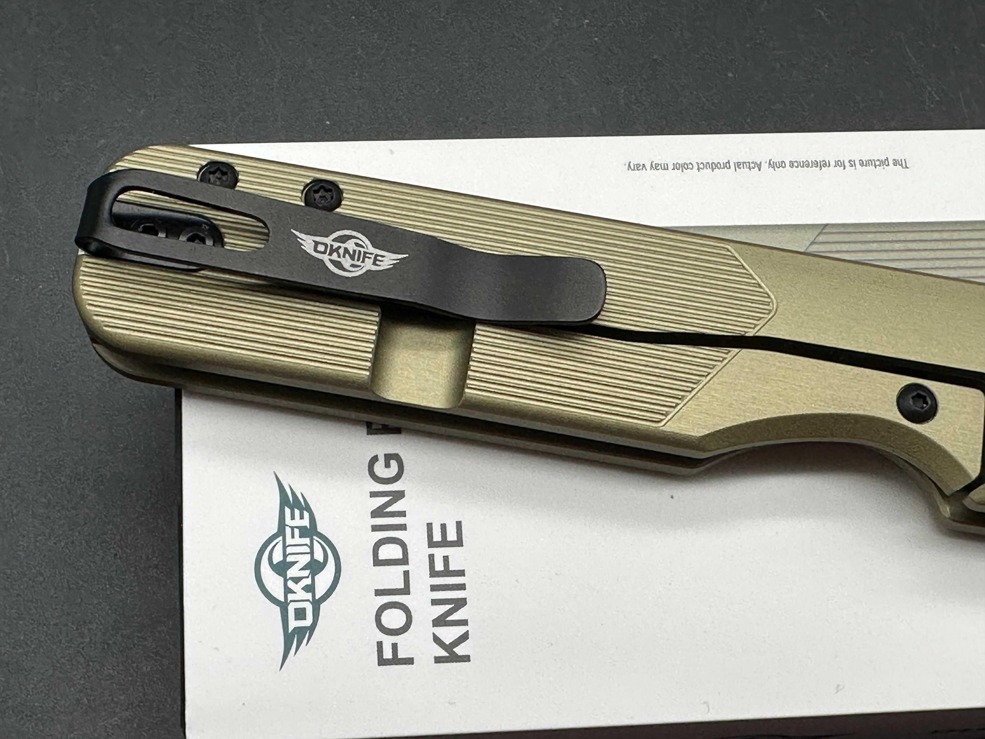 Olight Duron knife OAL Aluminum handles w/Nitro V blade