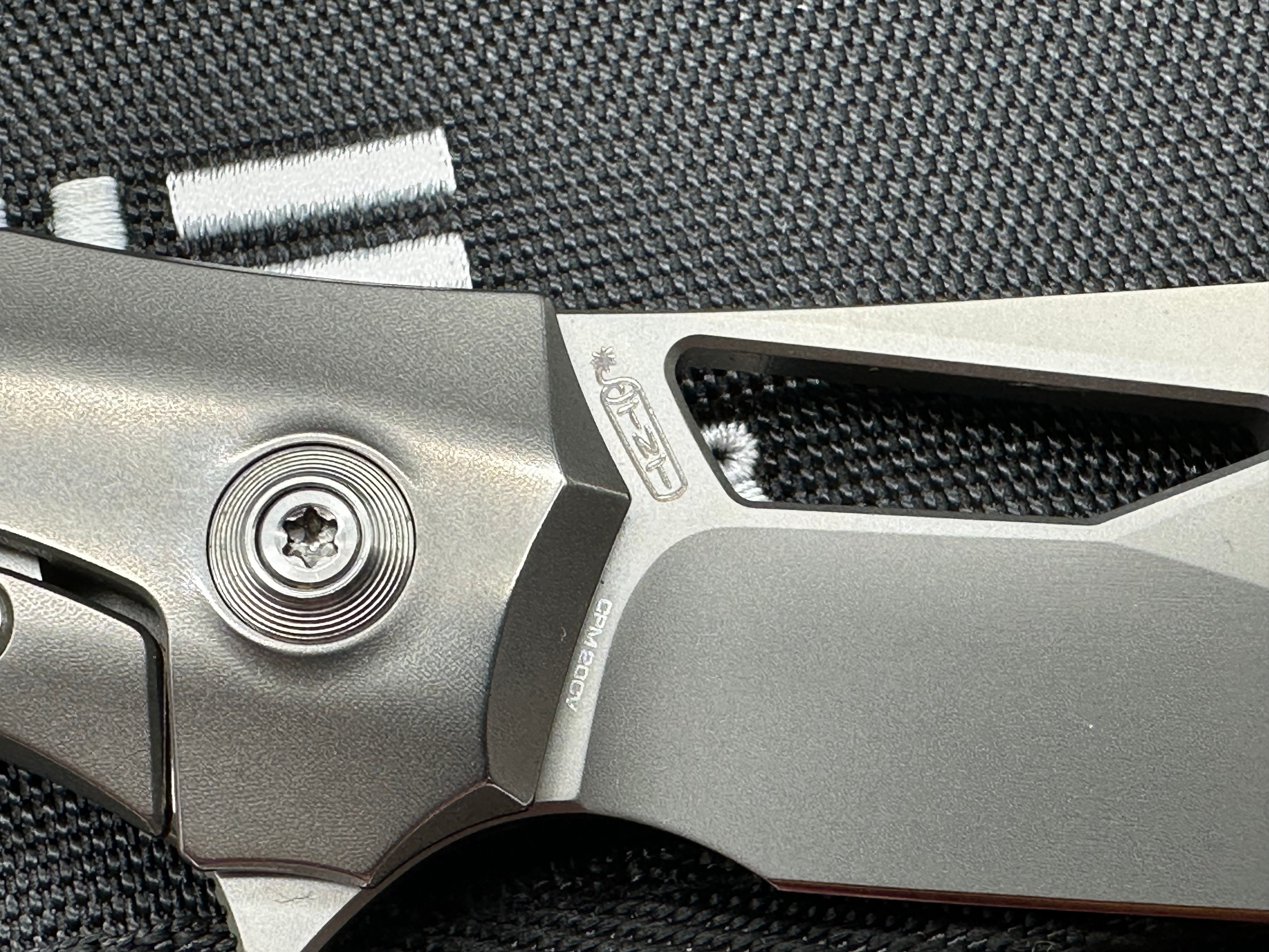 WE Knife Co. Ignio Frame Lock Knife Polished Titanium (3.3" Bead Blast)