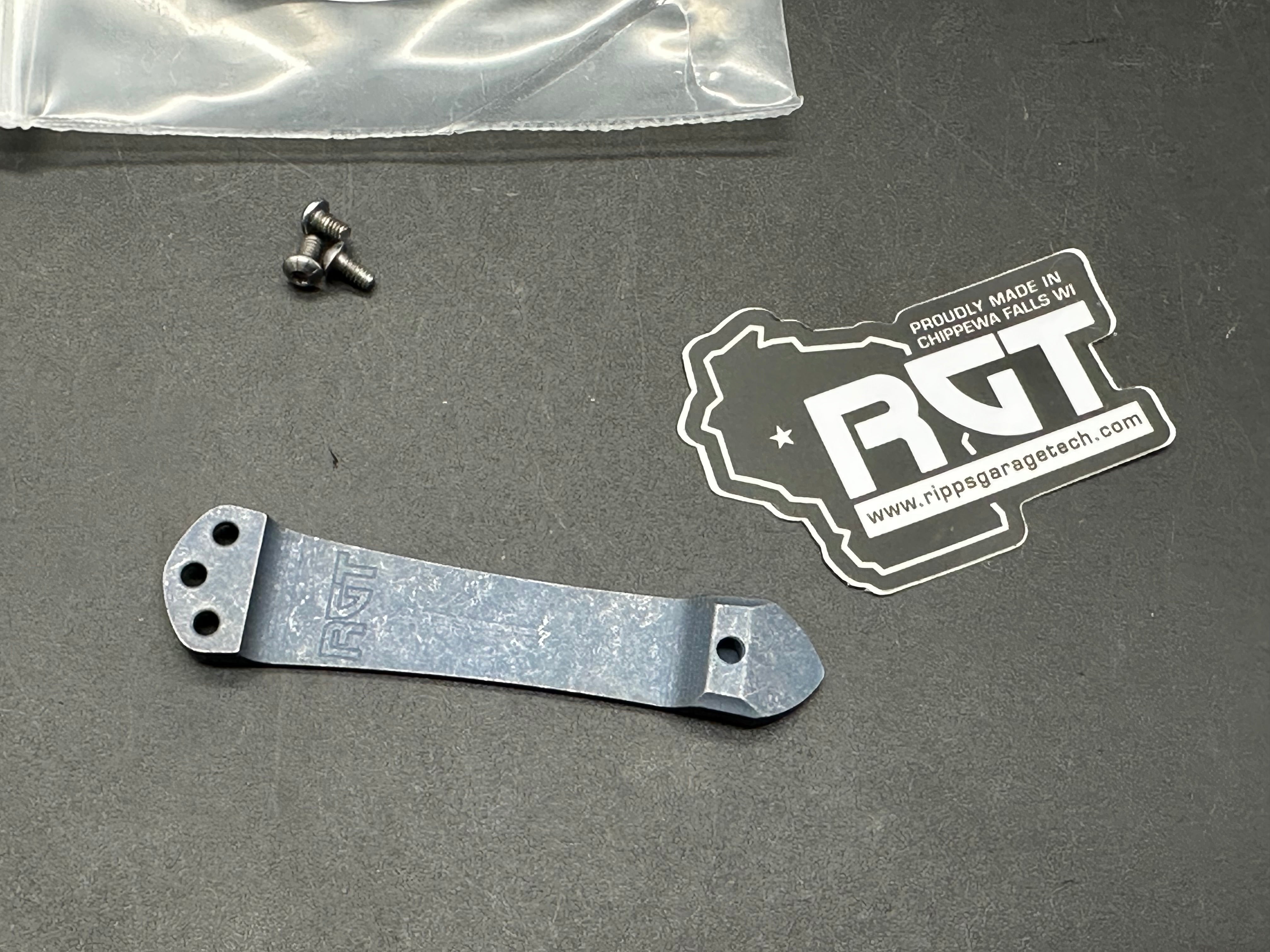 Benchmade Bugout 535 Blue Anodized Topo Pocket Clip by RIpp's Garage Tech - RGT