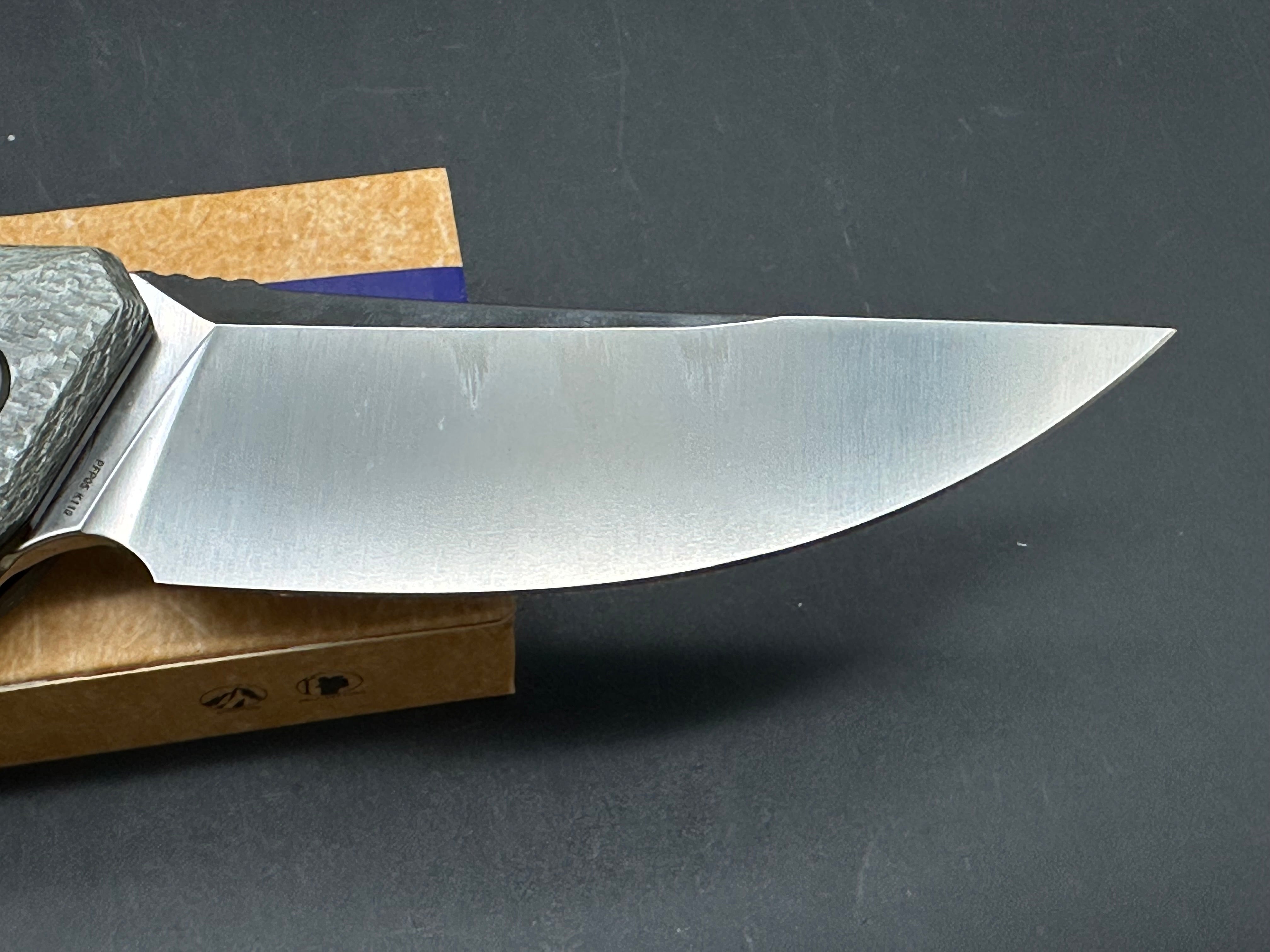 Petrified Fish PFP05 Deepsea 3.66” K110 Blade,Carbon fiber