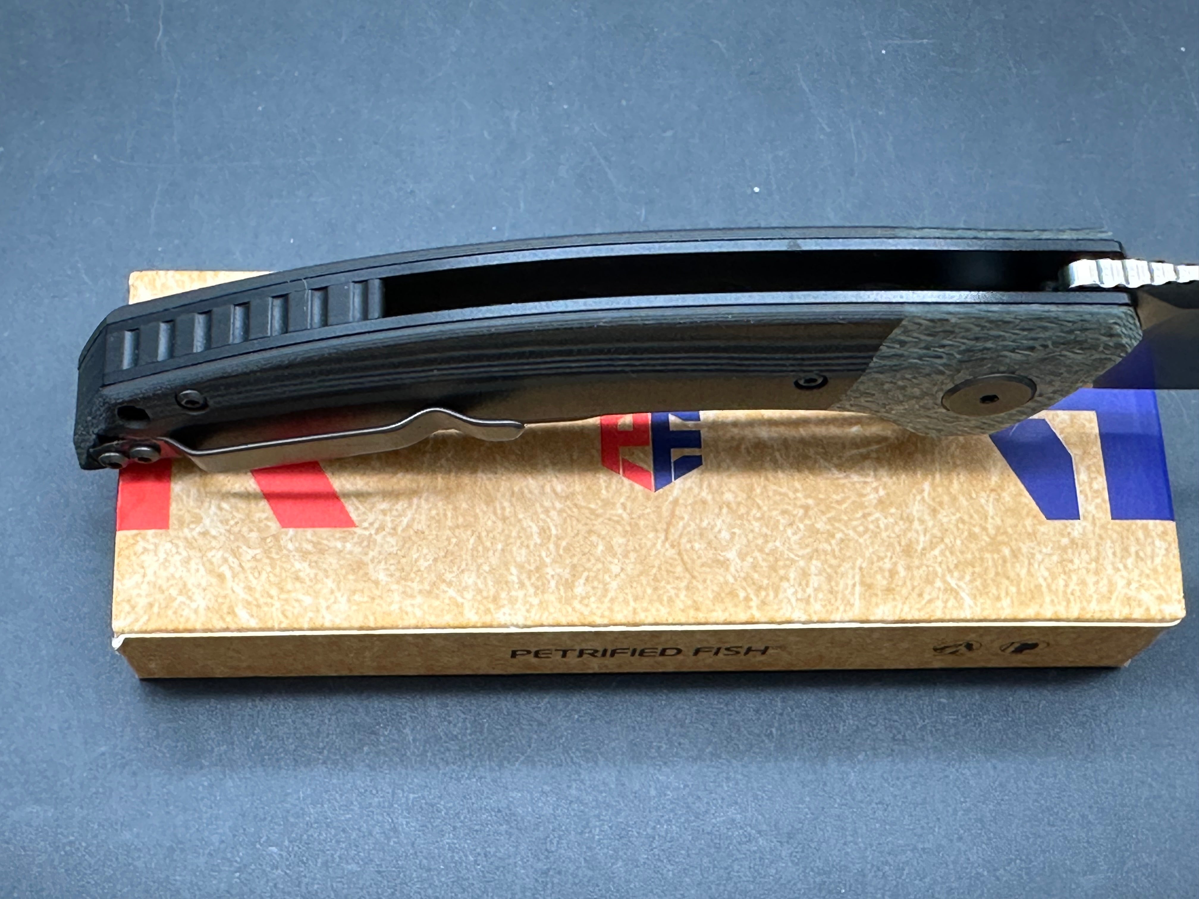 Petrified Fish PFP05 Deepsea 3.66” K110 Blade,Carbon fiber