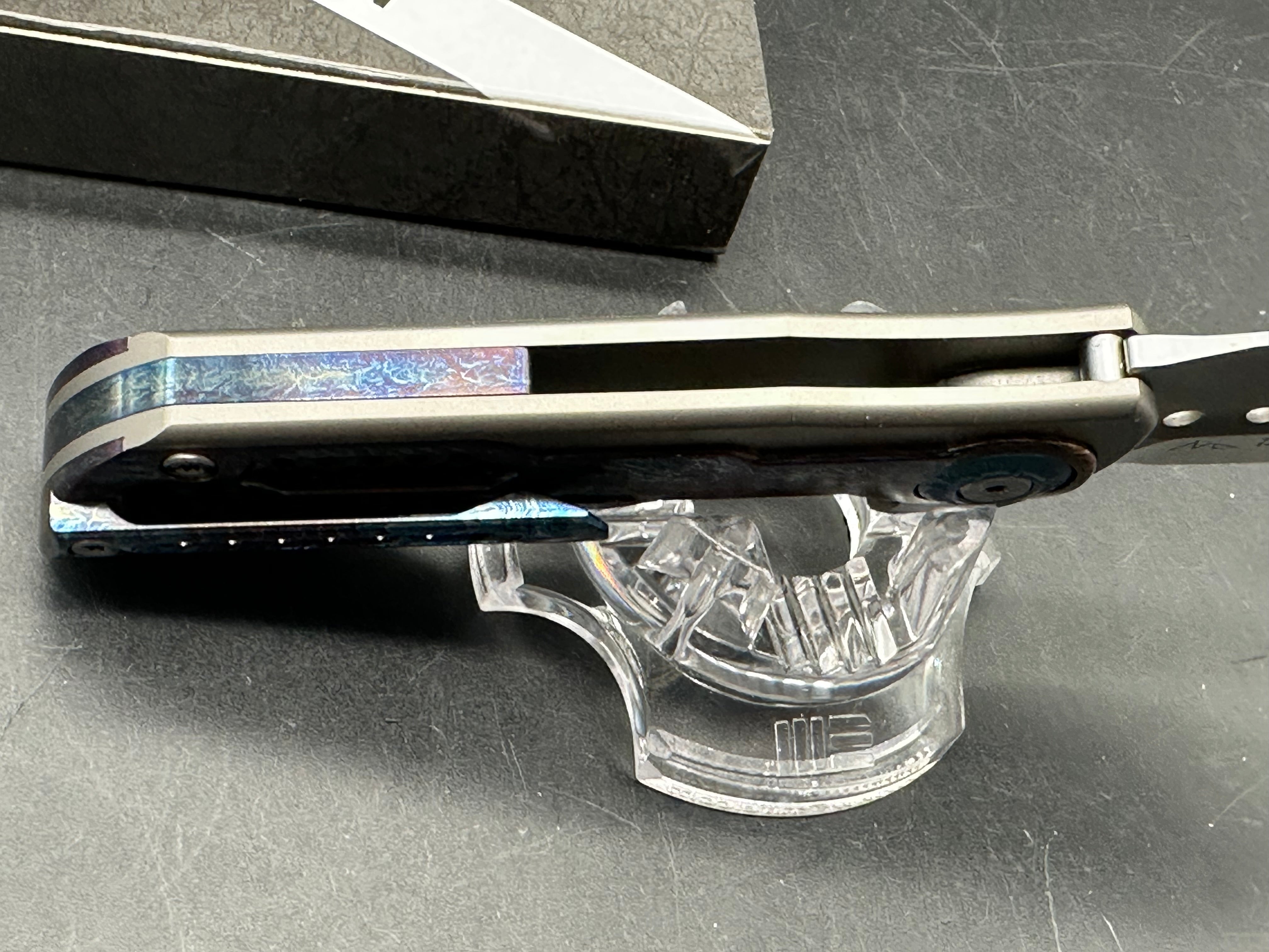 TWOSUN TS440 COLORFUL TITANIUM HANDLE 14C28N PLAIN EDGE