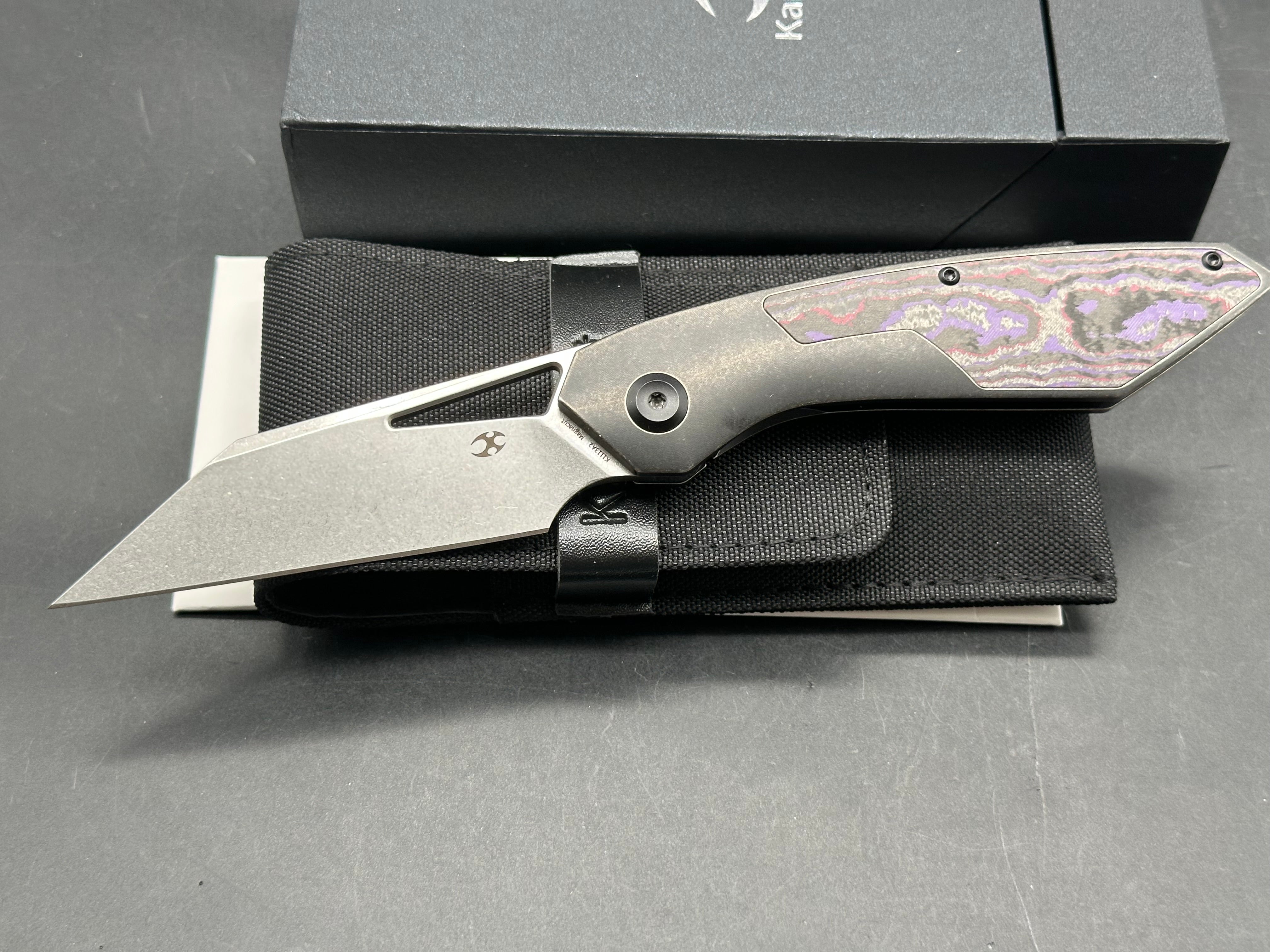 KANSEPT STRIP PURPLE HAZE FATCARBON/BLACKWASH TITANIUM HANDLE MAGNACUT