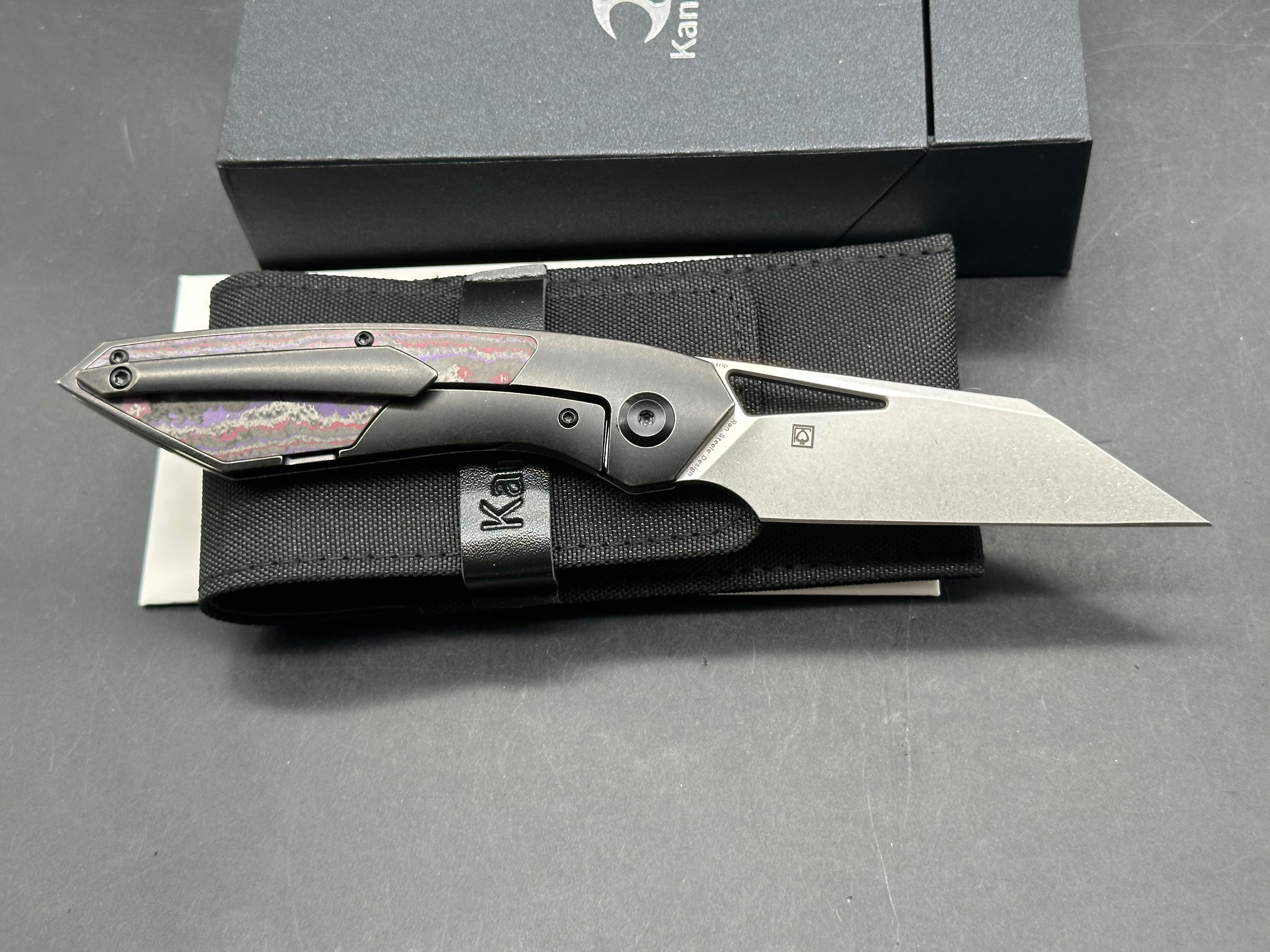 KANSEPT STRIP PURPLE HAZE FATCARBON/BLACKWASH TITANIUM HANDLE MAGNACUT