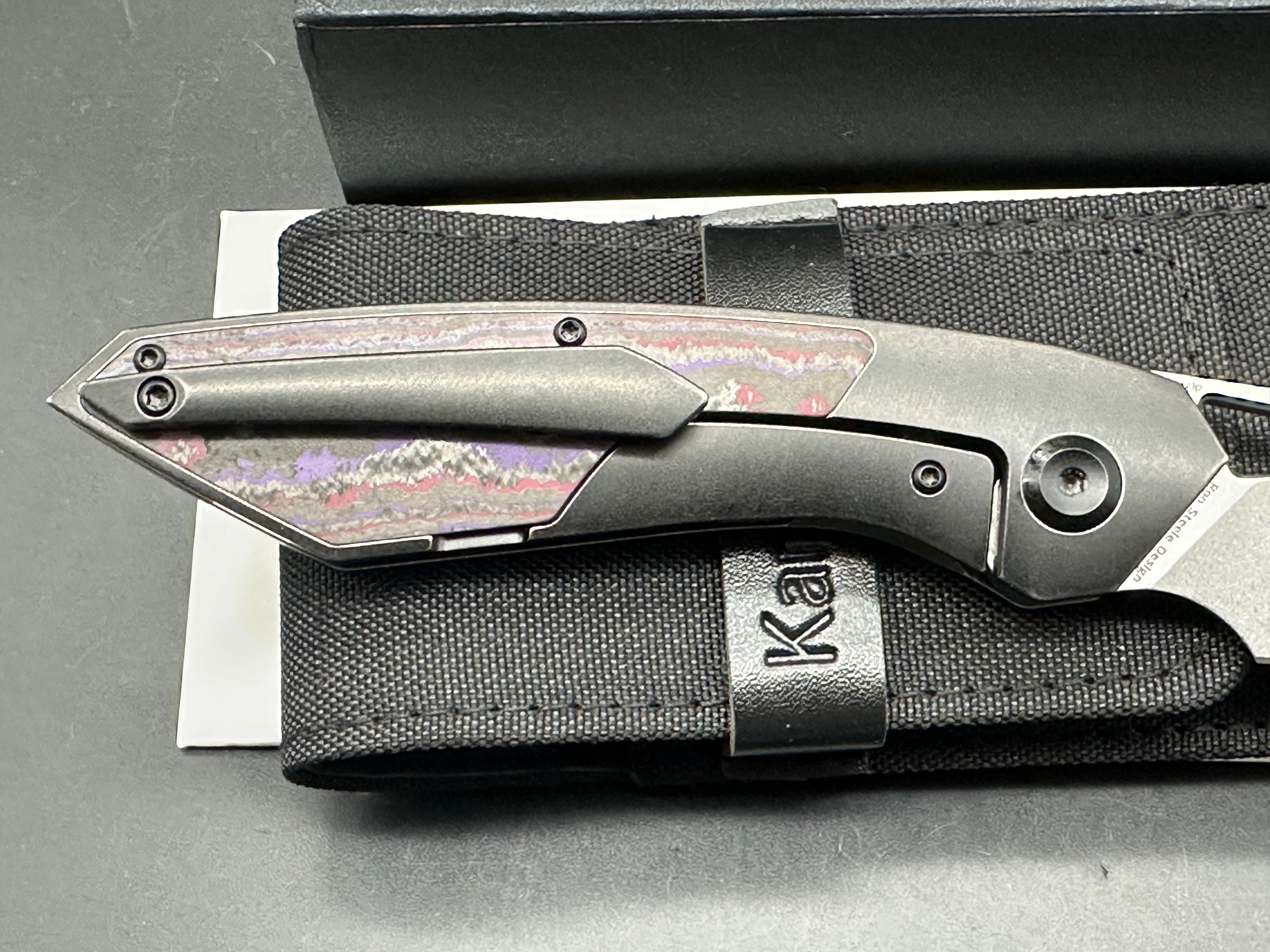 KANSEPT STRIP PURPLE HAZE FATCARBON/BLACKWASH TITANIUM HANDLE MAGNACUT