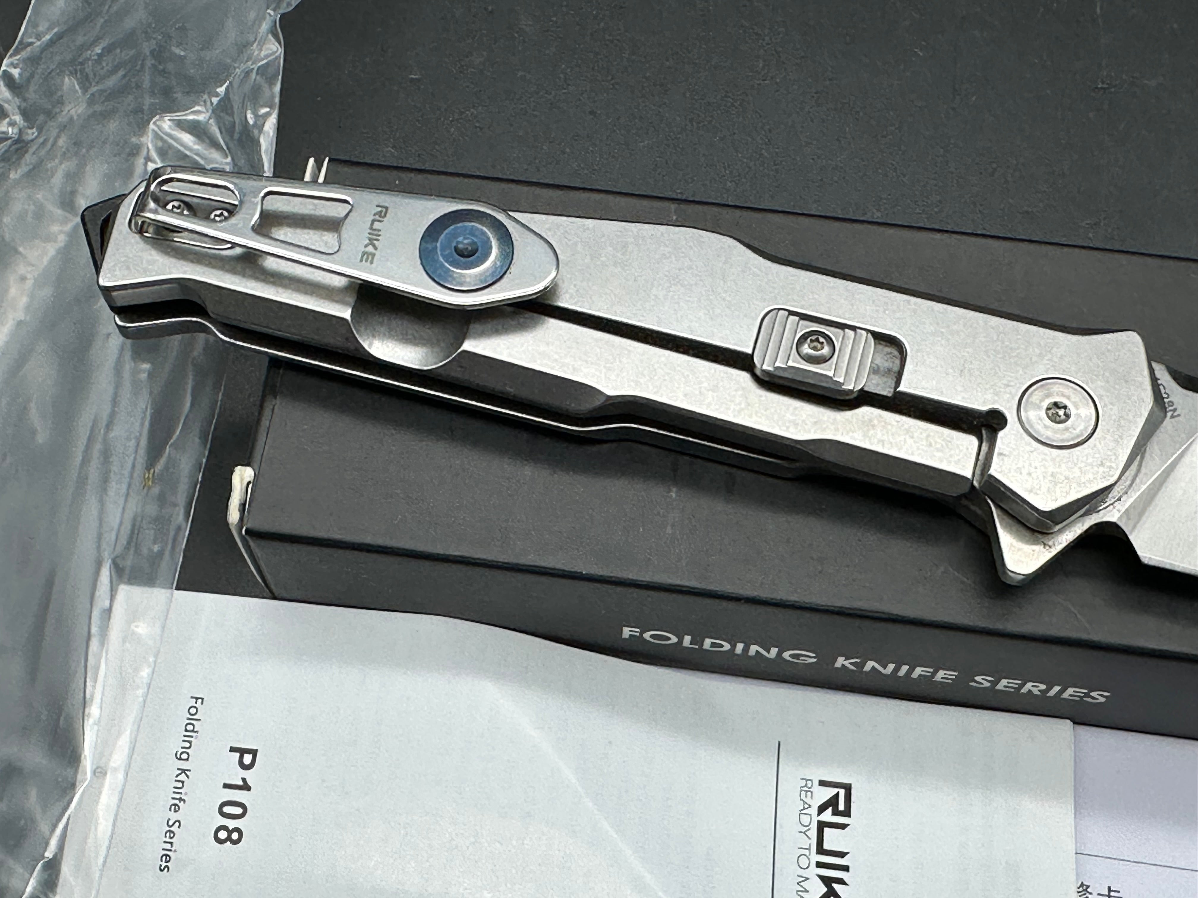 RUIKE P108 Frame Lock Knife w/ Beta Plus Lock (3.5" Satin)