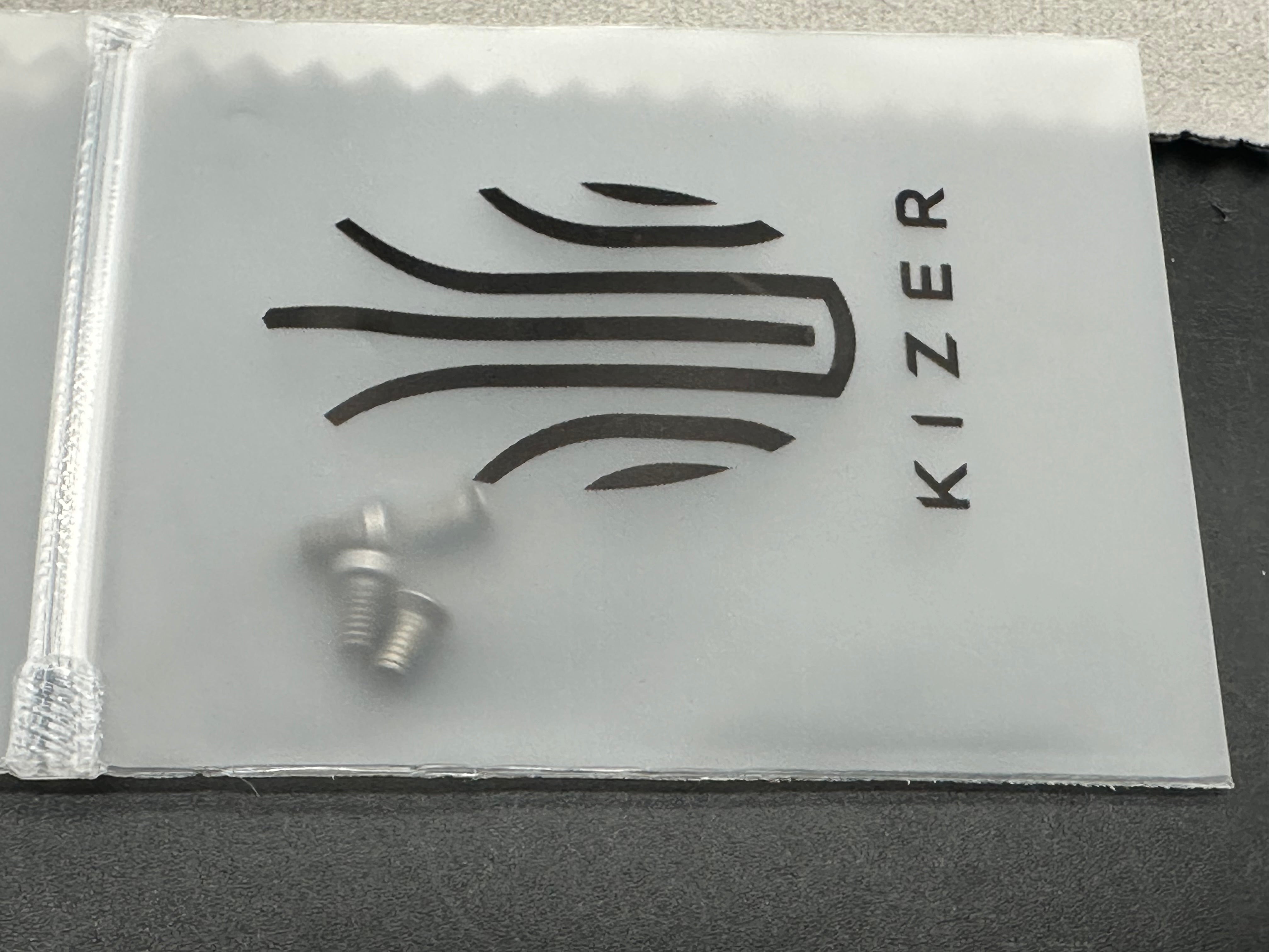 KIZER MICROBE ALUMINUM FOIL G10 HANDLE 14C28N PLAIN EDGE DROP POINT PLAIN EDGE