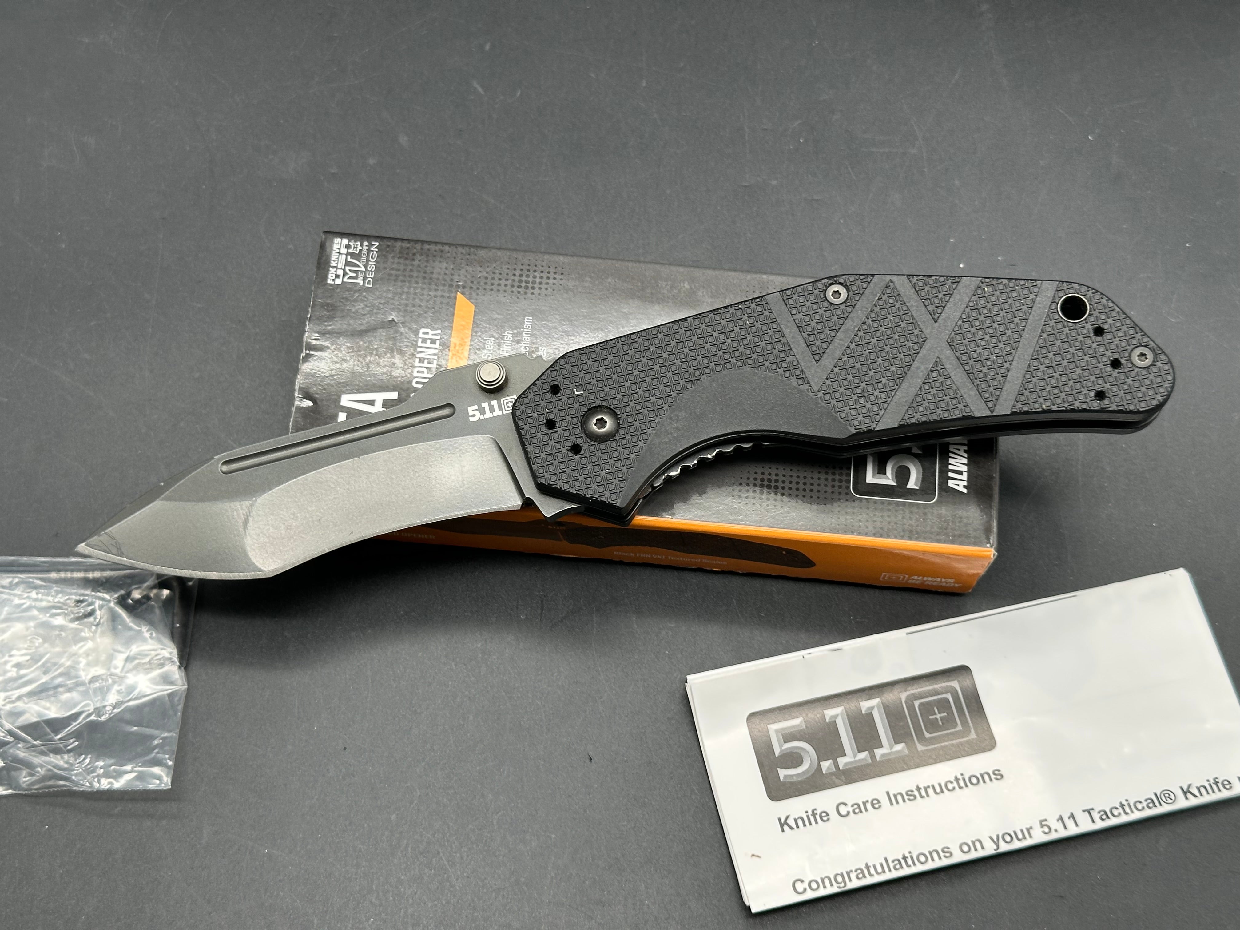 5.11 Tactical RFA Spring Assisted Knife Black FRN (3.5" Black)
