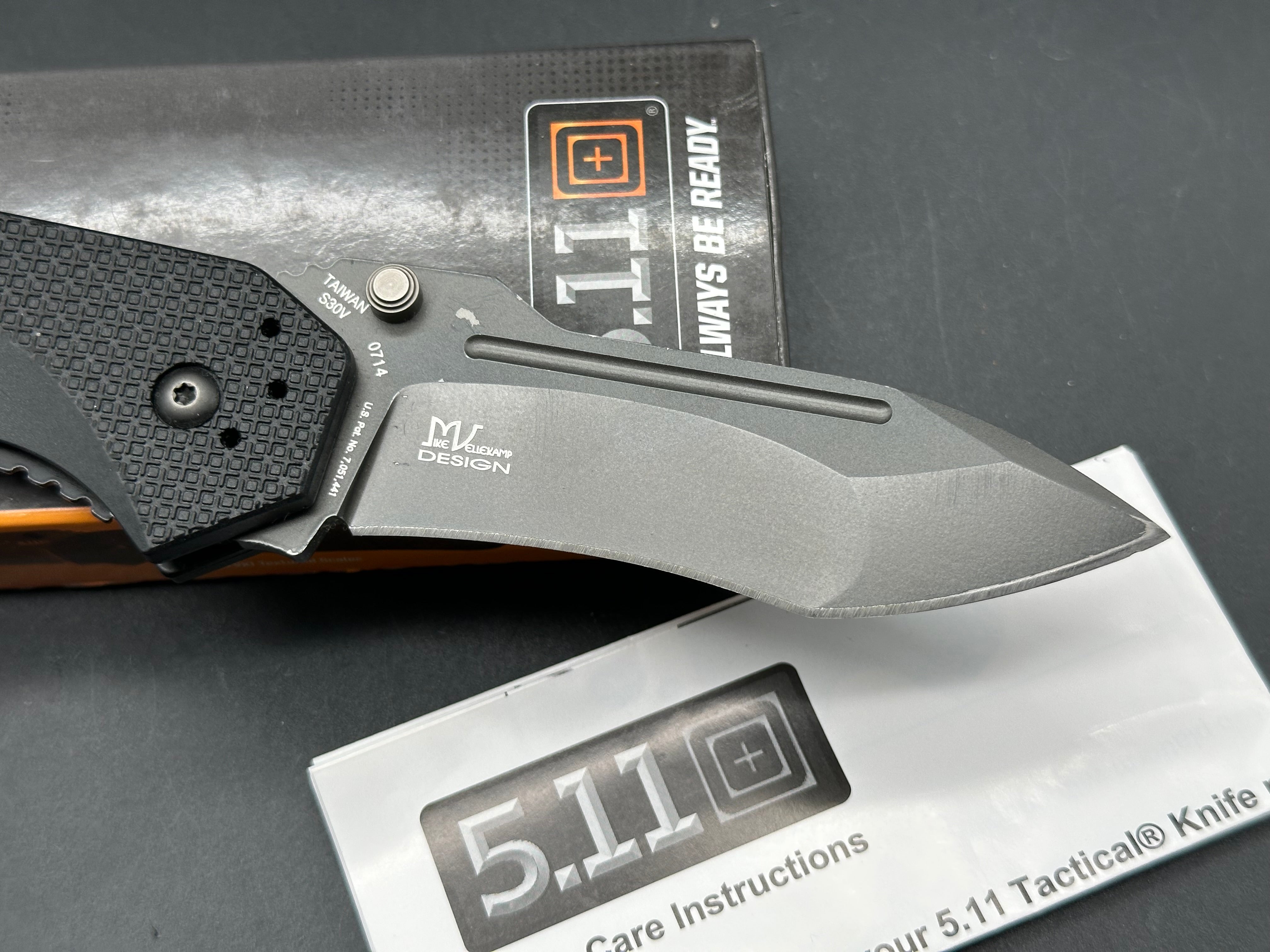 5.11 Tactical RFA Spring Assisted Knife Black FRN (3.5" Black)