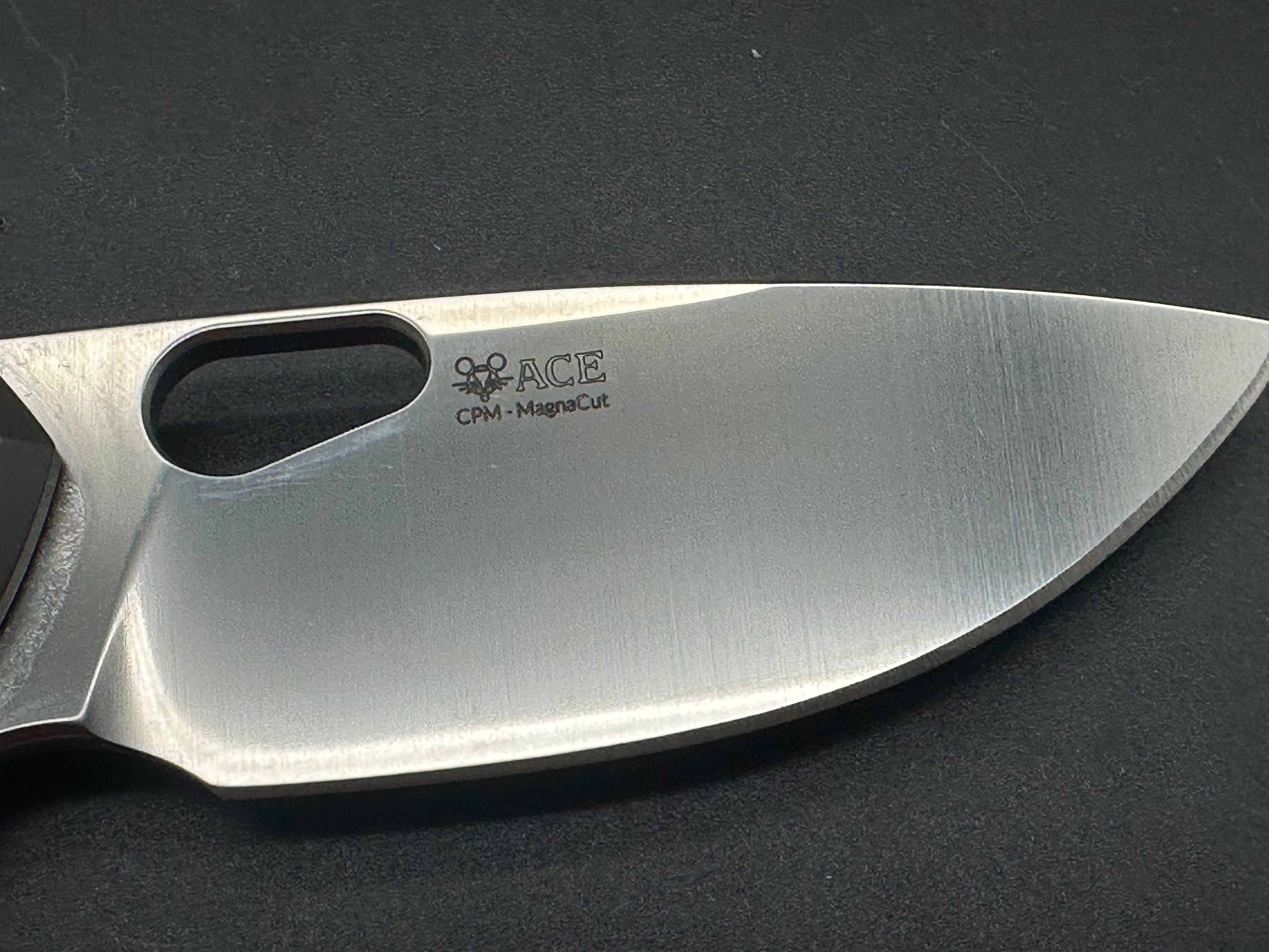 GiantMouse Vox/Anso ACE Tribeca Knife Titanium (3.2" Satin) MagnaCut