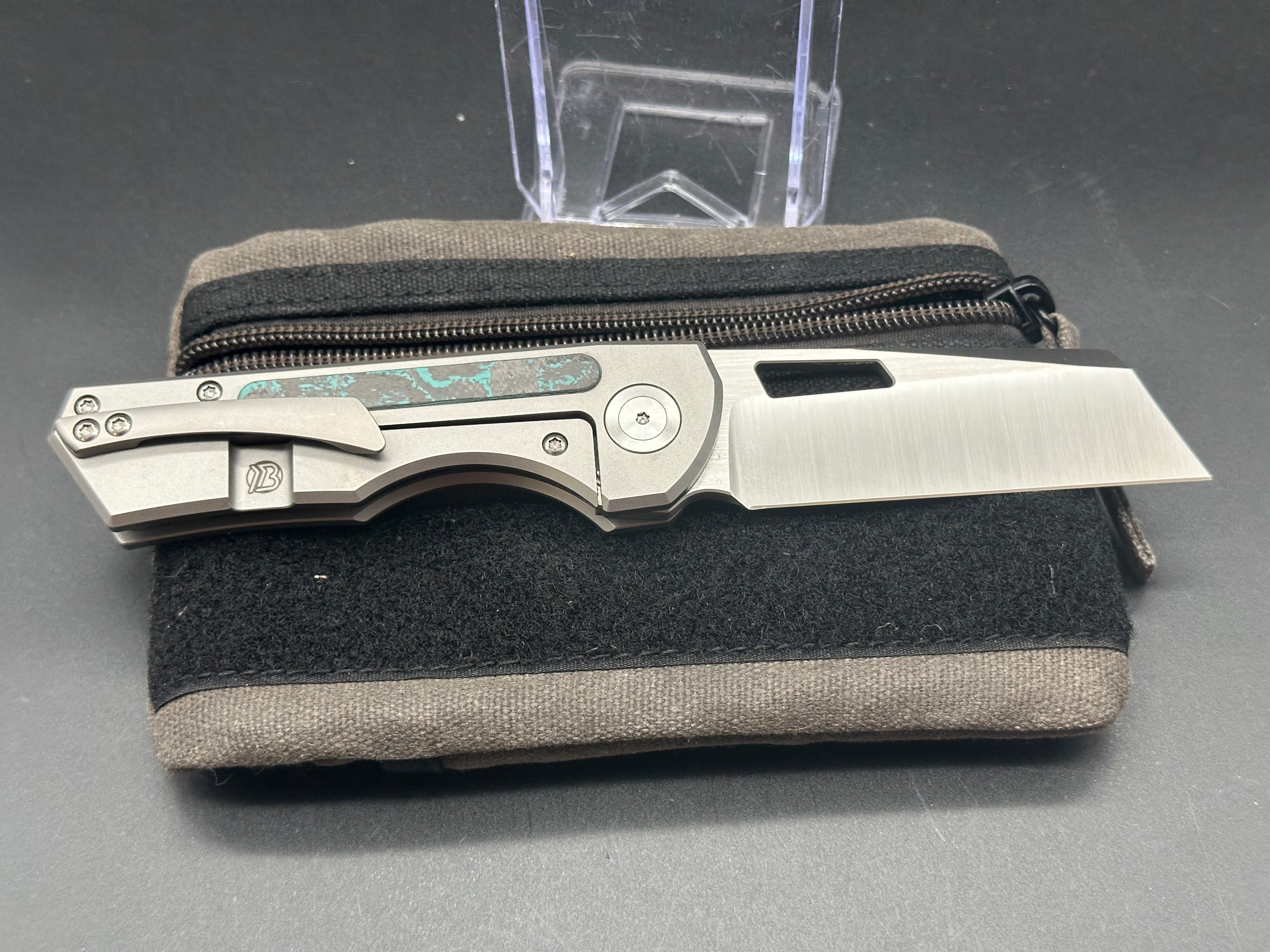 Brian Brown Yeager-M V2 titanium/camo carbon fiber handle w/M390 blade