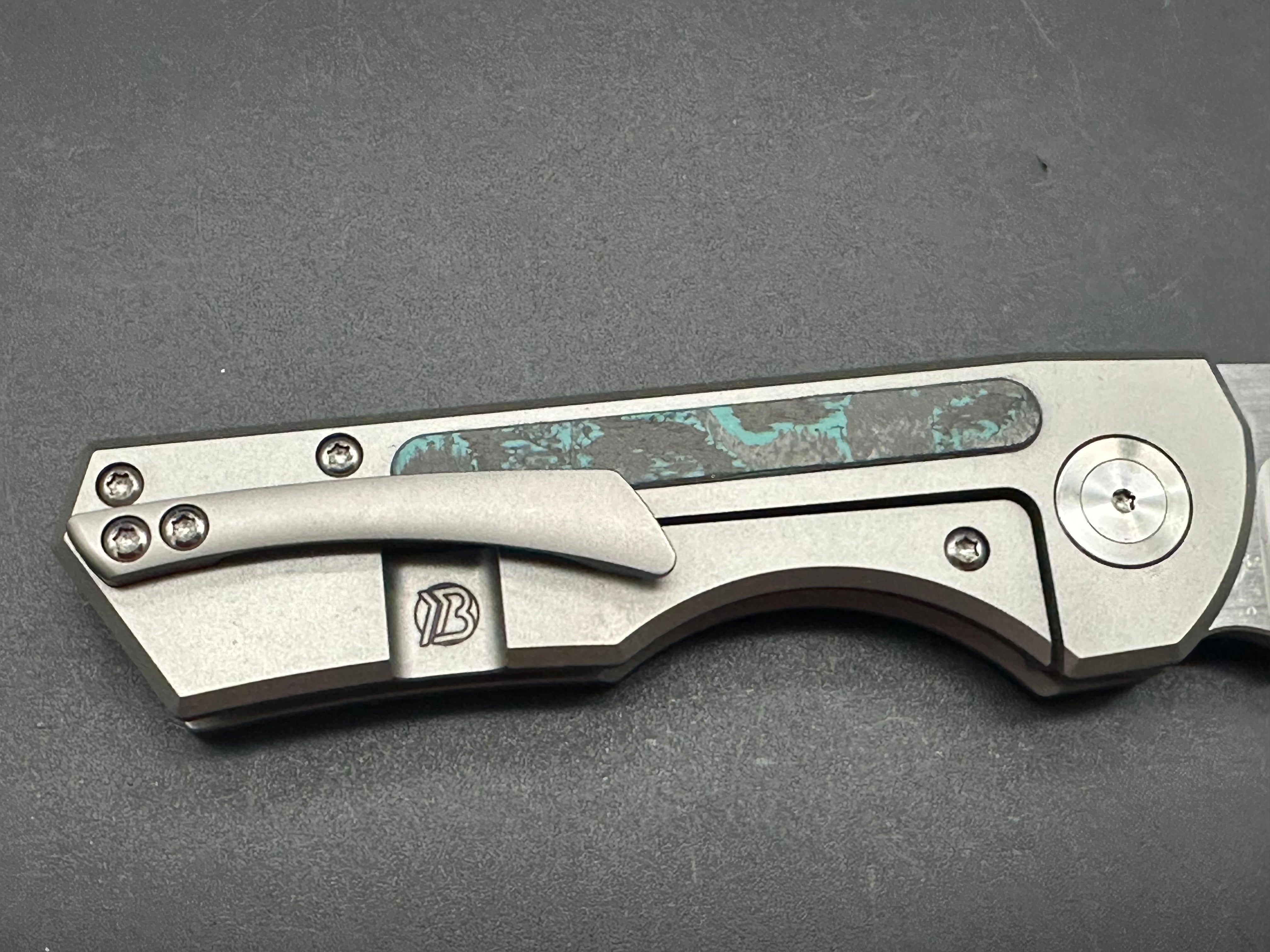 Brian Brown Yeager-M V2 titanium/camo carbon fiber handle w/M390 blade