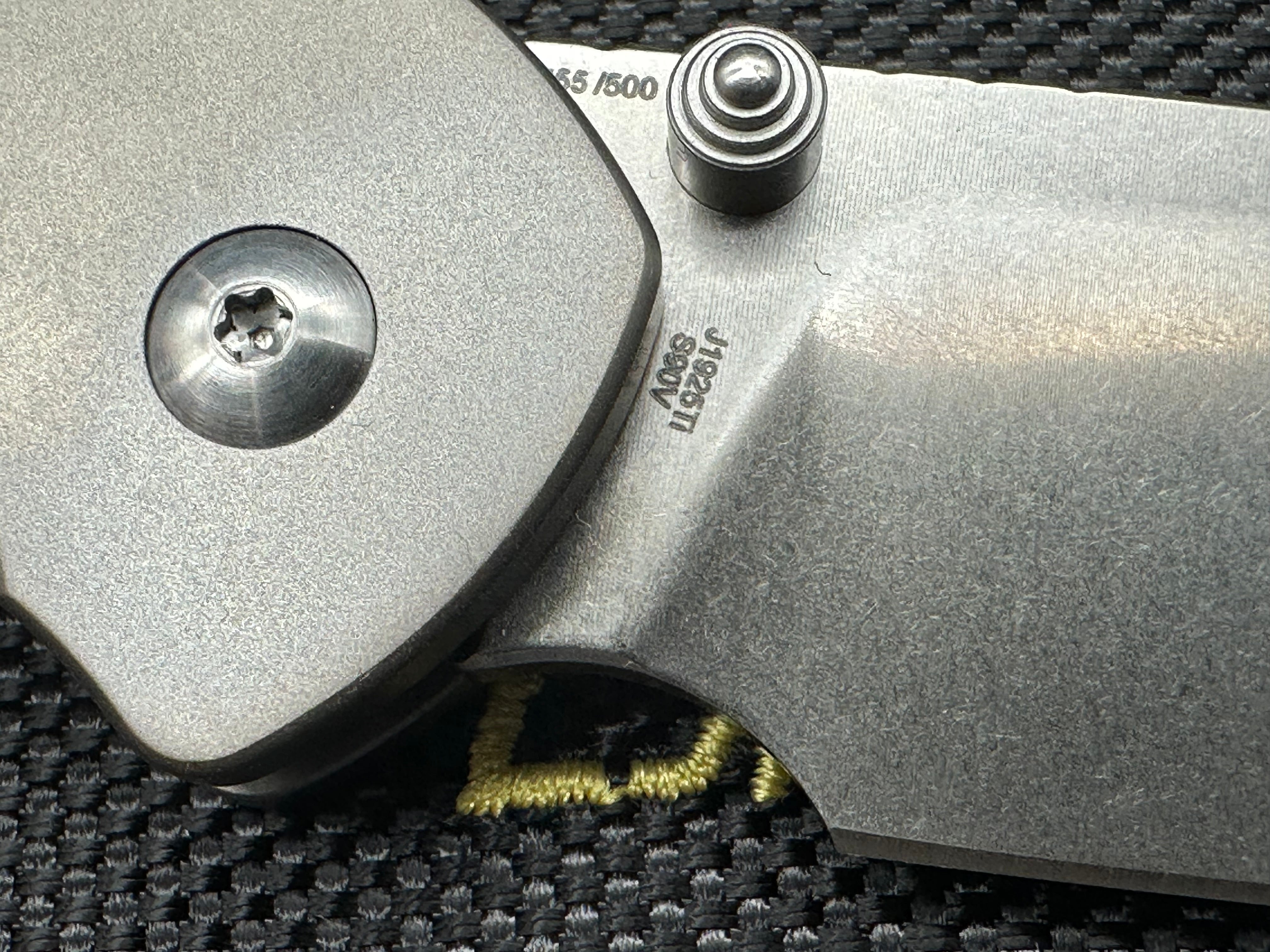 CJRB Pyrite CPM S90v Blade Titanium Handle (Limited Edition)