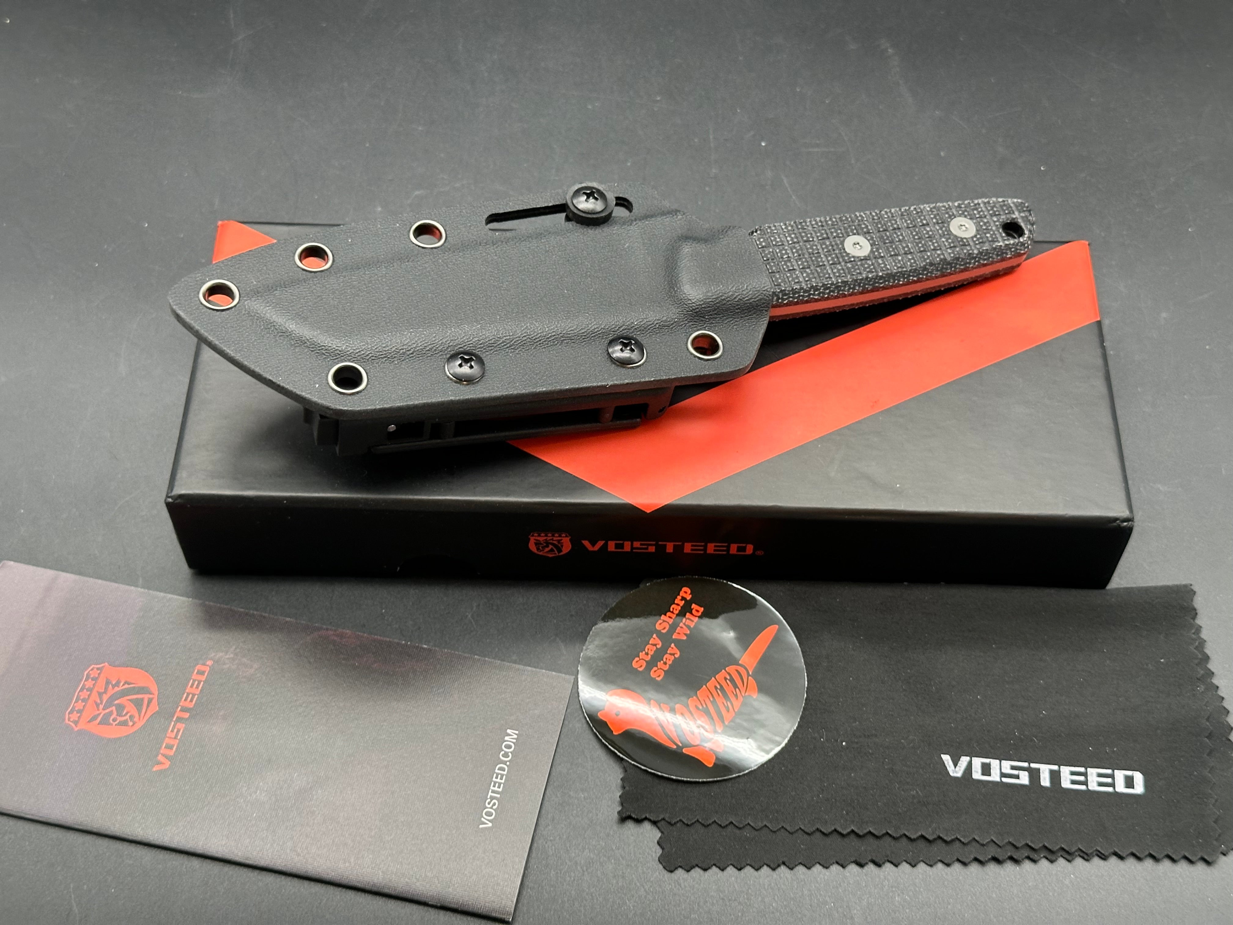 Vosteed Mink - Fixed Blade Knife (3.99" Nitro-V Blade & Micarta Handle)
